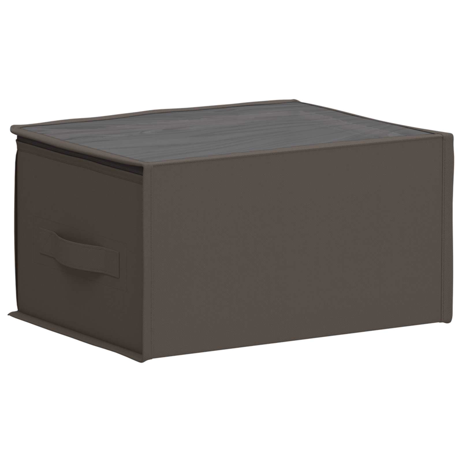 Opbergdoos met transparant bovenraam 2 pcs Grijs Nonwoven stof is nu te koop bij PeponiXL, paradijselijk wonen!