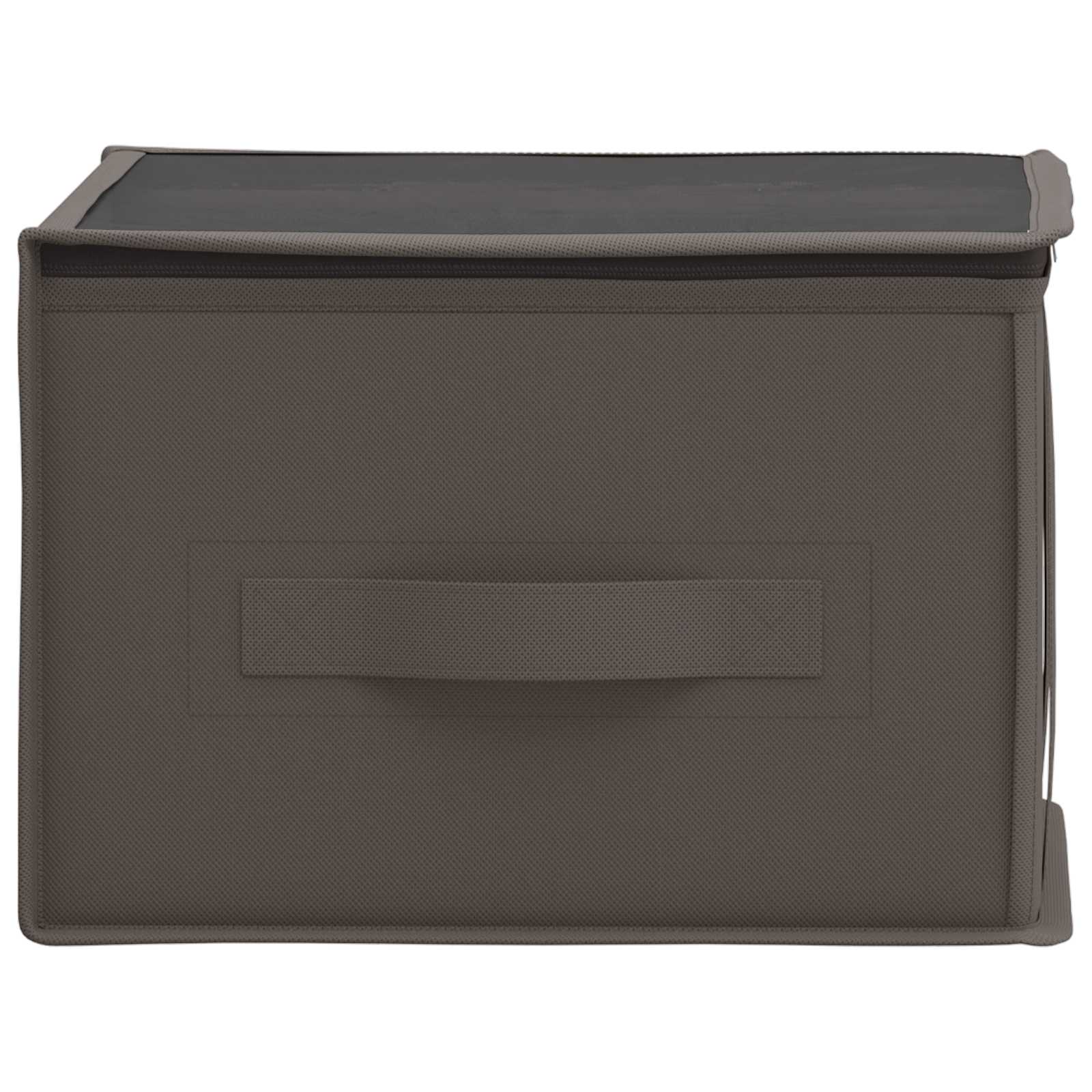 Opbergdoos met transparant bovenraam Grijs 50 x 30 x 25 cm is nu te koop bij PeponiXL, paradijselijk wonen!