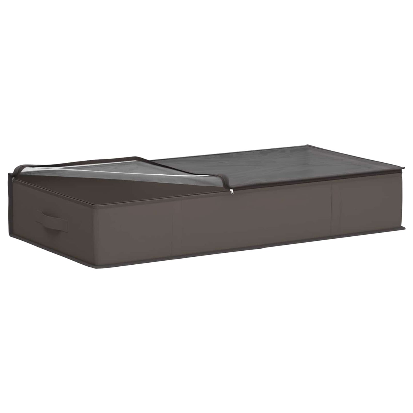 Opbergdoos met transparant bovenraam 2 pcs Grijs Nonwoven stof is nu te koop bij PeponiXL, paradijselijk wonen!