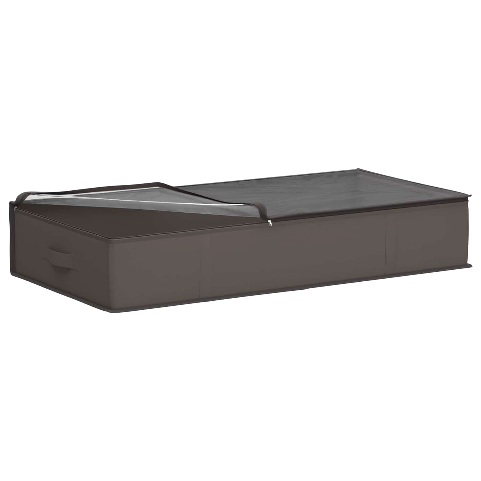 Opbergdoos met transparant bovenraam 2 pcs Grijs Nonwoven stof is nu te koop bij PeponiXL, paradijselijk wonen!