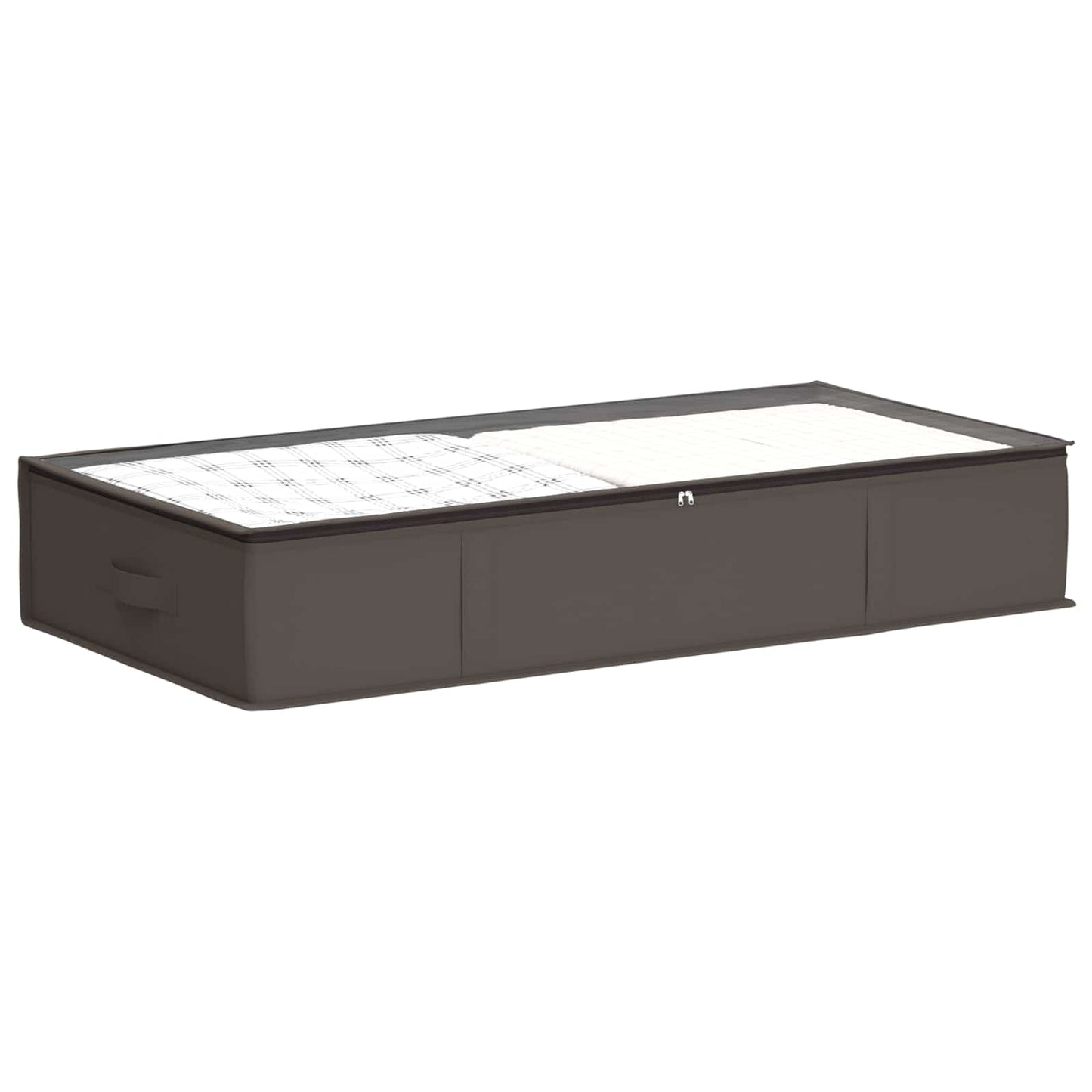 Opbergdoos met transparant bovenraam 2 pcs Grijs Nonwoven stof is nu te koop bij PeponiXL, paradijselijk wonen!