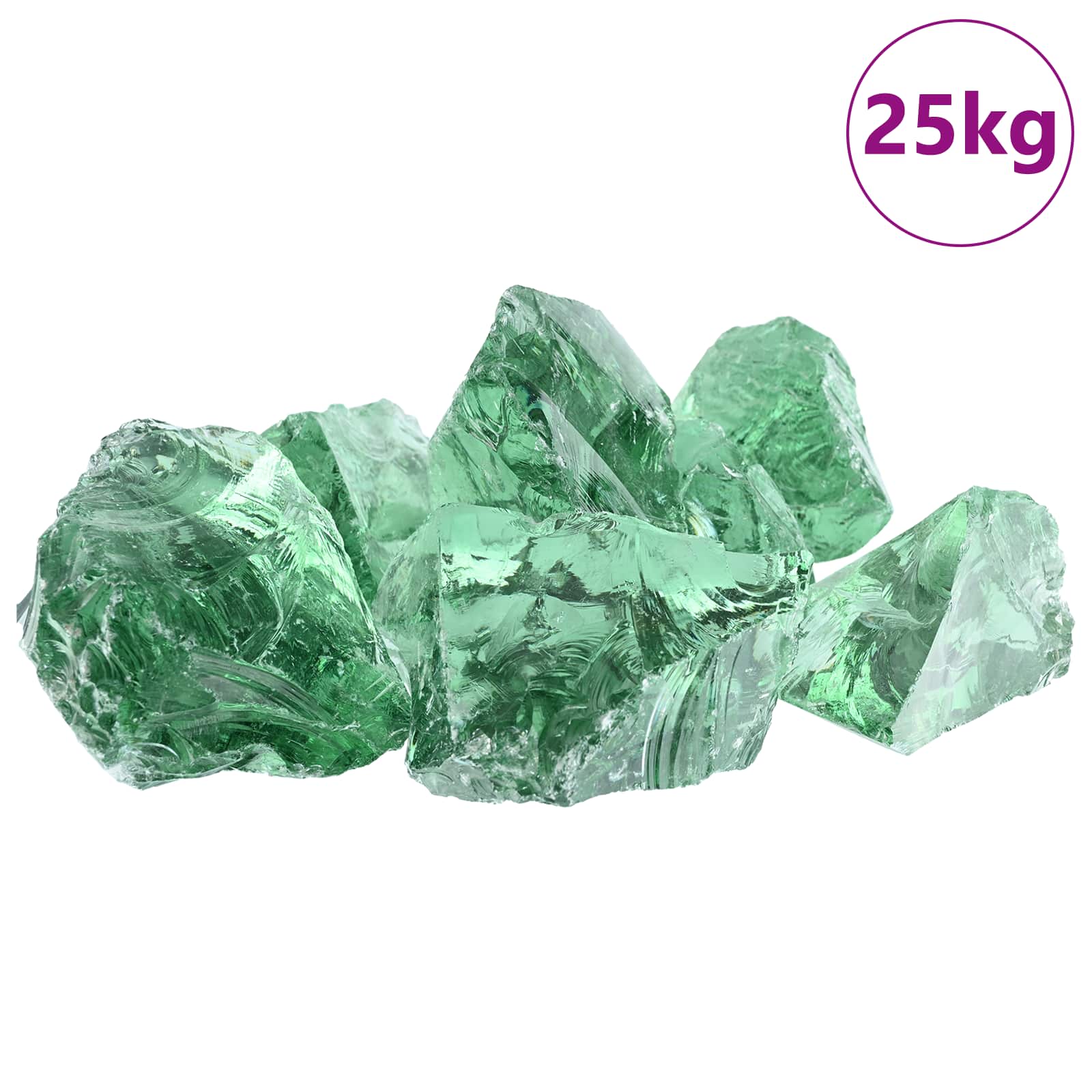 Tuinstenen Lichtgroen 12 cm Glas is nu te koop bij PeponiXL, paradijselijk wonen!