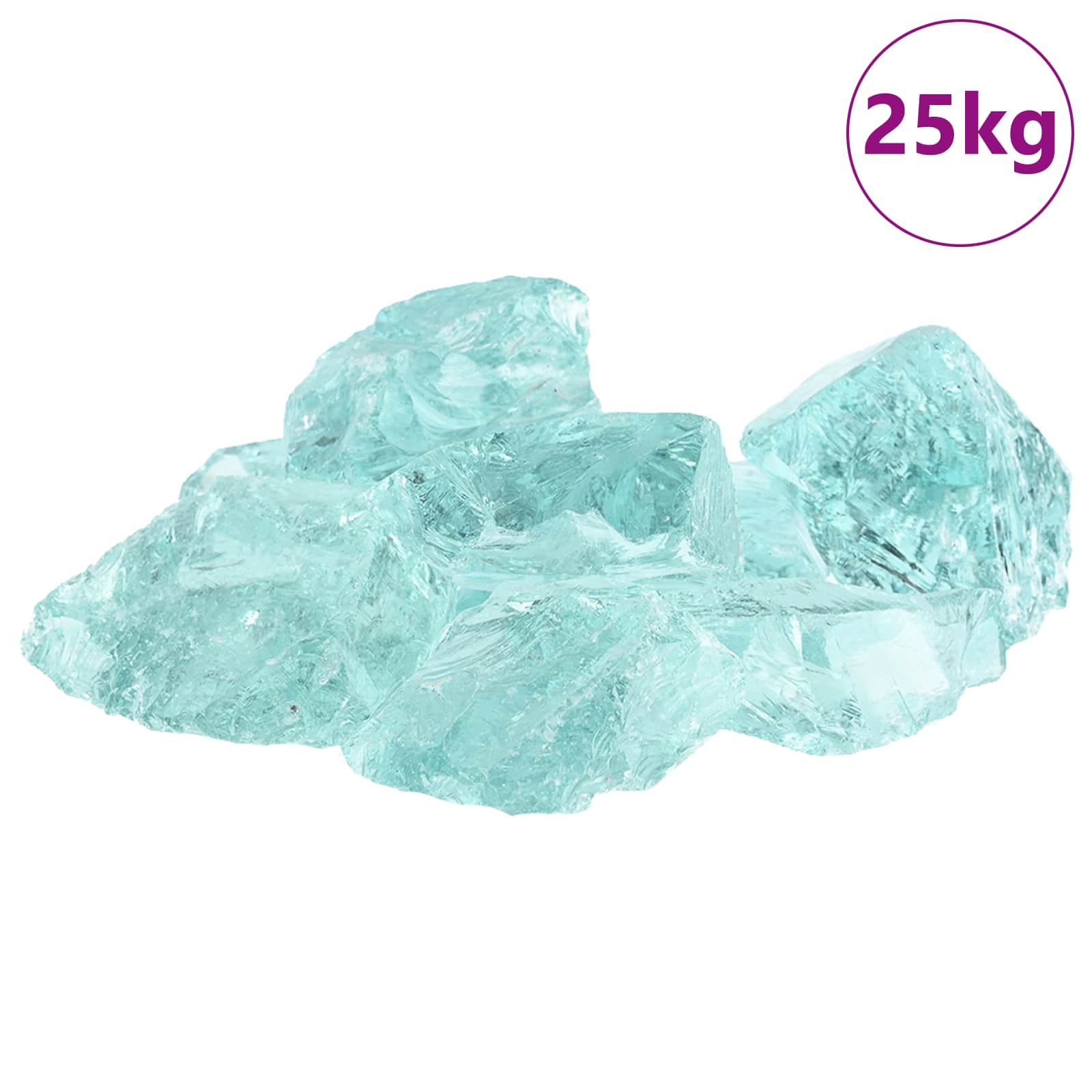 Tuinstenen Turquoise 12 cm Glas is nu te koop bij PeponiXL, paradijselijk wonen!