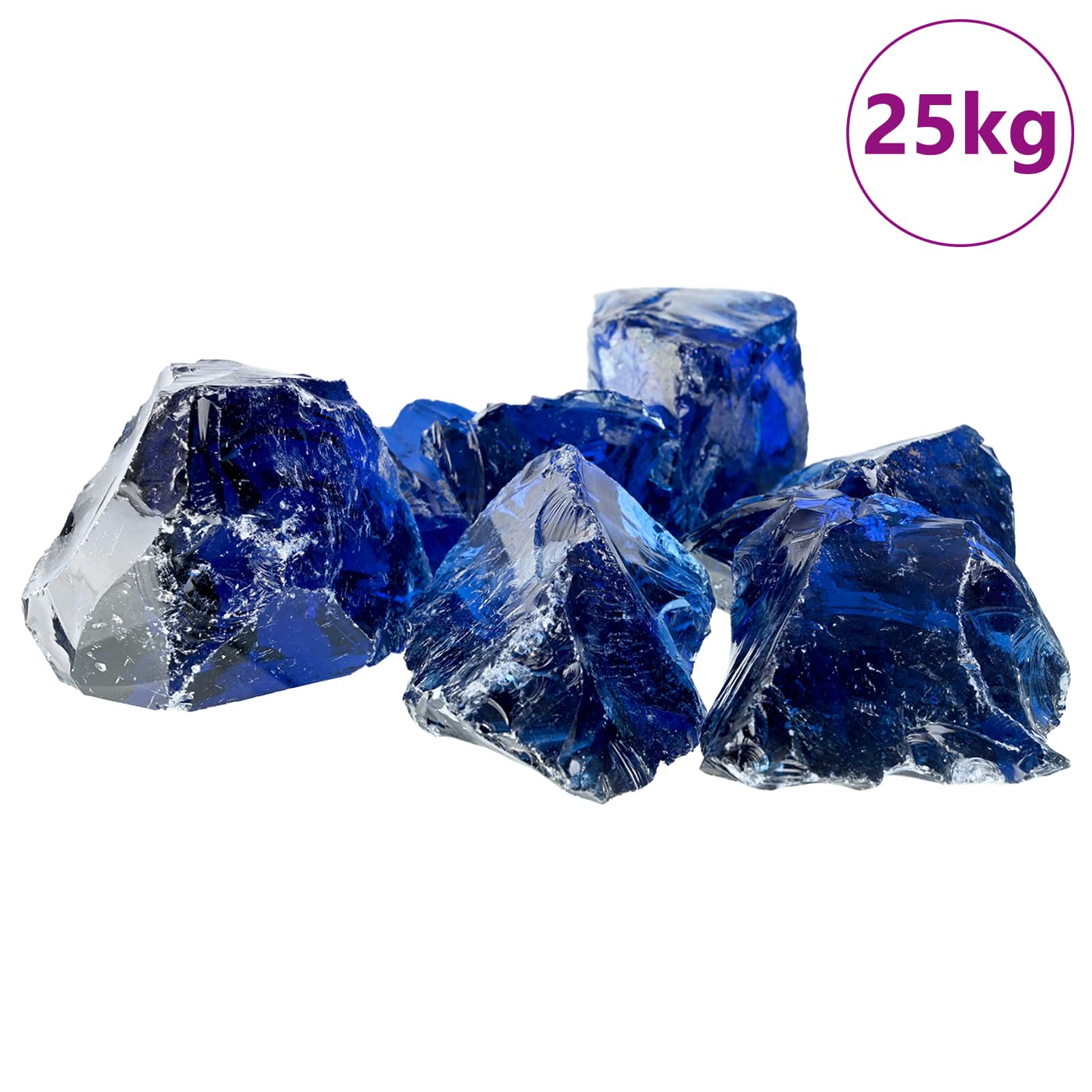 Tuinstenen Blauw 12 cm Glas is nu te koop bij PeponiXL, paradijselijk wonen!