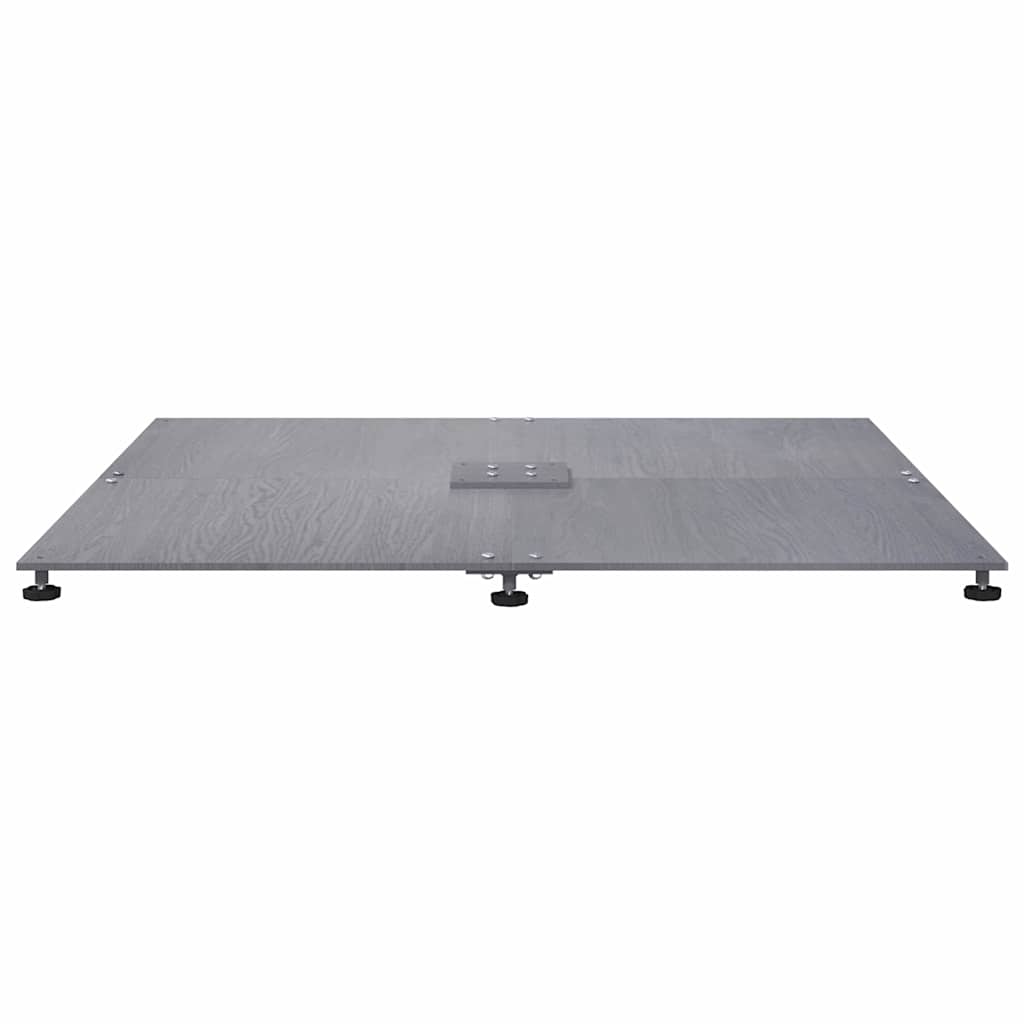 Parasolvoet Donkergrijze houtlook 100 x 100 x 4 cm Staal is nu te koop bij PeponiXL, paradijselijk wonen!