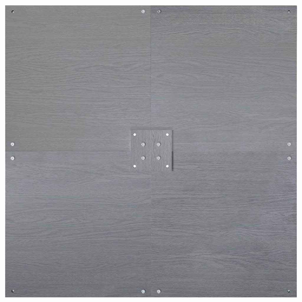 Parasolvoet Donkergrijze houtlook 100 x 100 x 4 cm Staal is nu te koop bij PeponiXL, paradijselijk wonen!