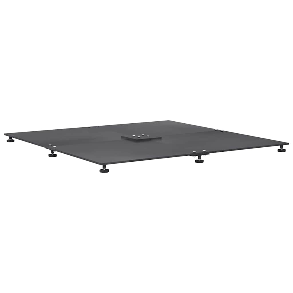 Parasolvoet Donkergrijs 100 x 100 x 4 cm Staal is nu te koop bij PeponiXL, paradijselijk wonen!
