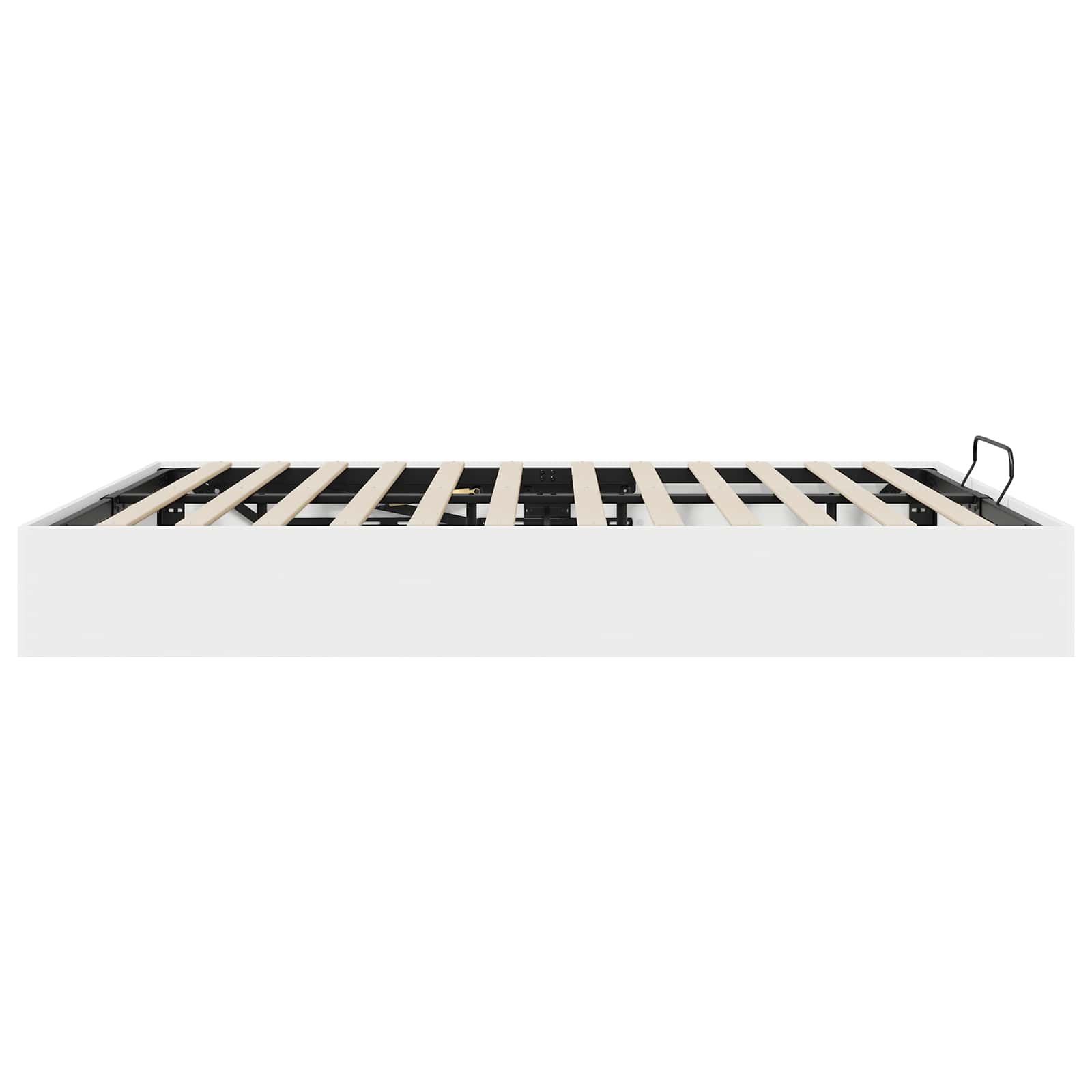 Ottoman Bedframe Wit 203 x 160 x 25 cm Geconstrueerd hout is nu te koop bij PeponiXL, paradijselijk wonen!