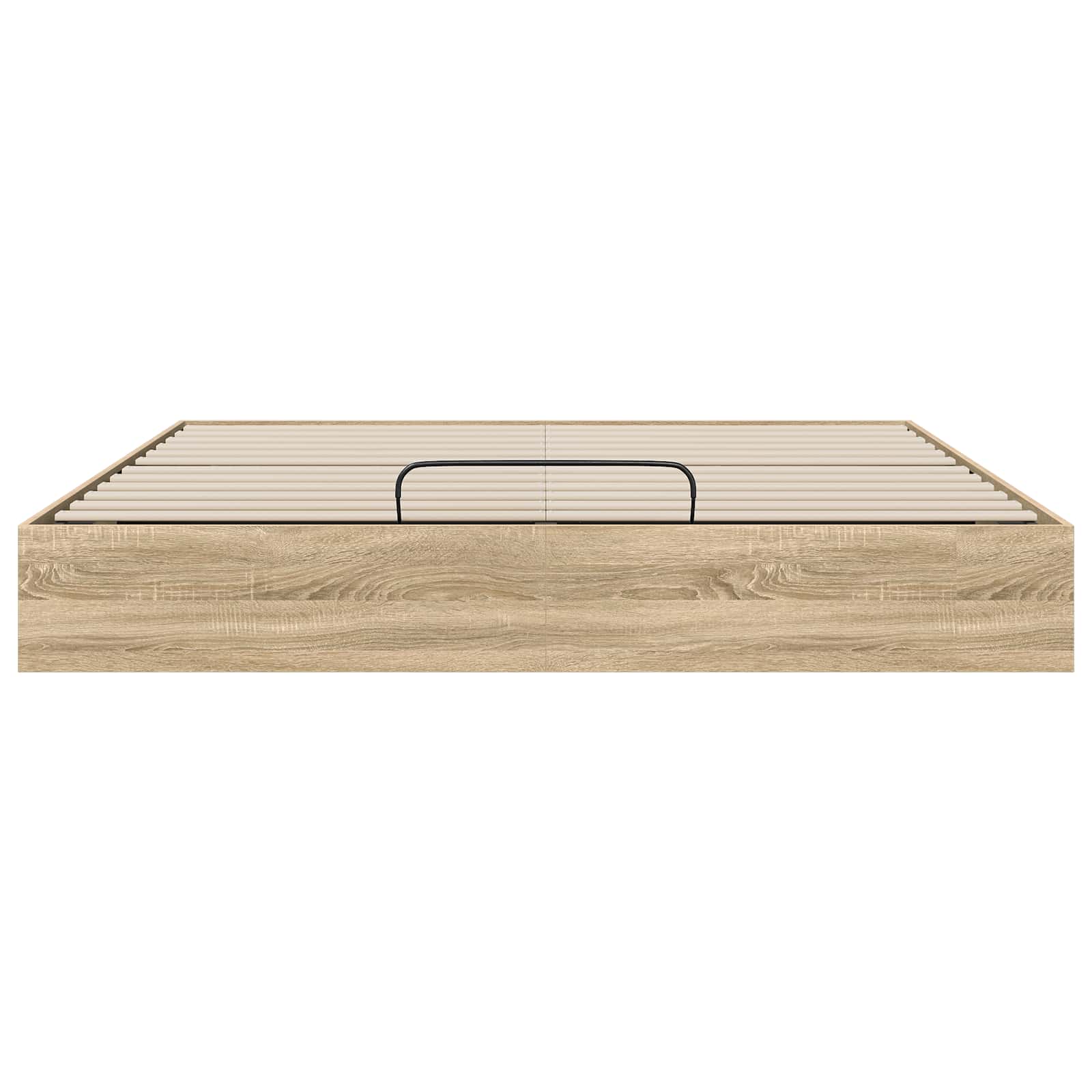 Ottoman Bedframe met opslag Sonoma Eiken 203 x 160 x 25 cm is nu te koop bij PeponiXL, paradijselijk wonen!