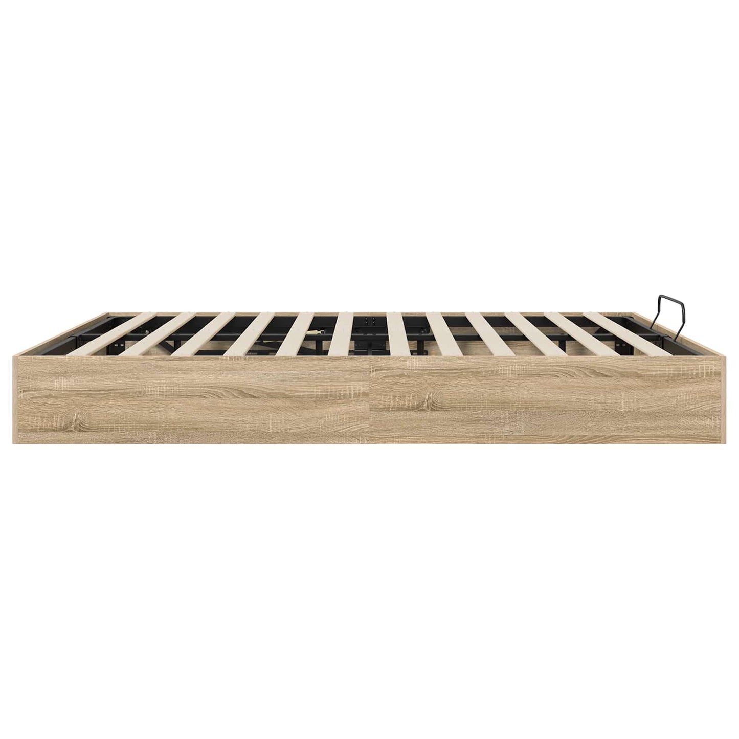 Ottoman Bedframe met opslag Sonoma Eiken 203 x 160 x 25 cm is nu te koop bij PeponiXL, paradijselijk wonen!