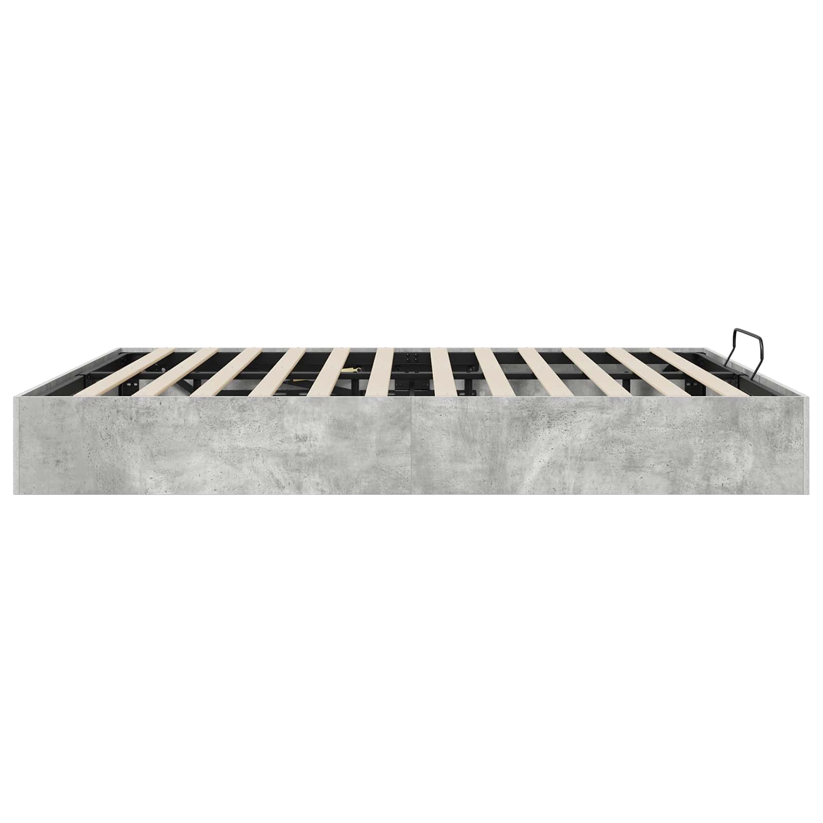 Ottoman Bedframe Beton Grijs 160 x 200 cm Geconstrueerd hout is nu te koop bij PeponiXL, paradijselijk wonen!