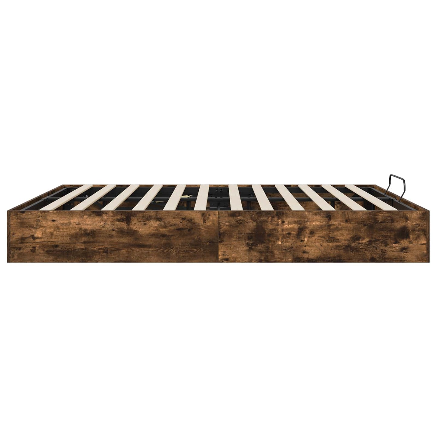 Ottoman Bedframe met opslag Gerookte Eik 203 x 160 x 25 cm is nu te koop bij PeponiXL, paradijselijk wonen!