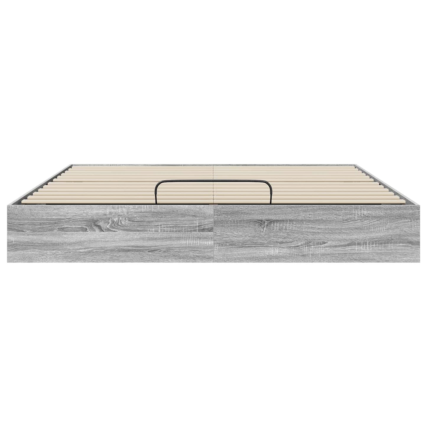 Ottoman Bedframe met opslag Grijze Sonoma 203 x 160 x 25 cm is nu te koop bij PeponiXL, paradijselijk wonen!