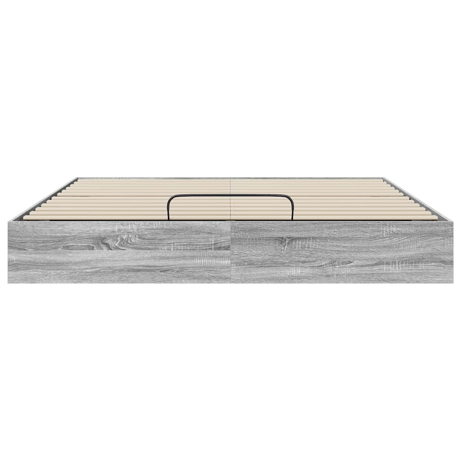 Ottoman Bedframe met opslag Grijze Sonoma 203 x 160 x 25 cm is nu te koop bij PeponiXL, paradijselijk wonen!