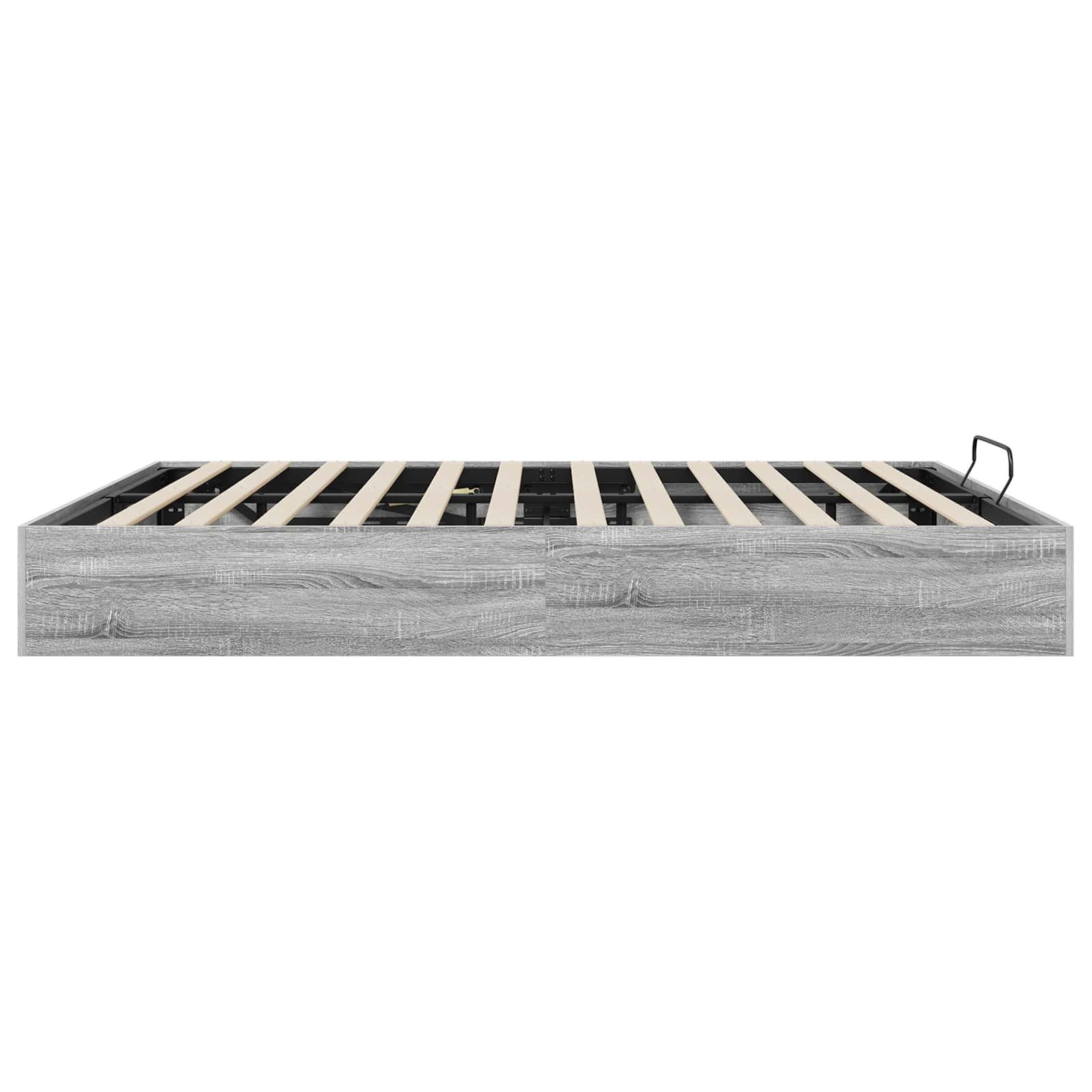 Ottoman Bedframe met opslag Grijze Sonoma 203 x 160 x 25 cm is nu te koop bij PeponiXL, paradijselijk wonen!