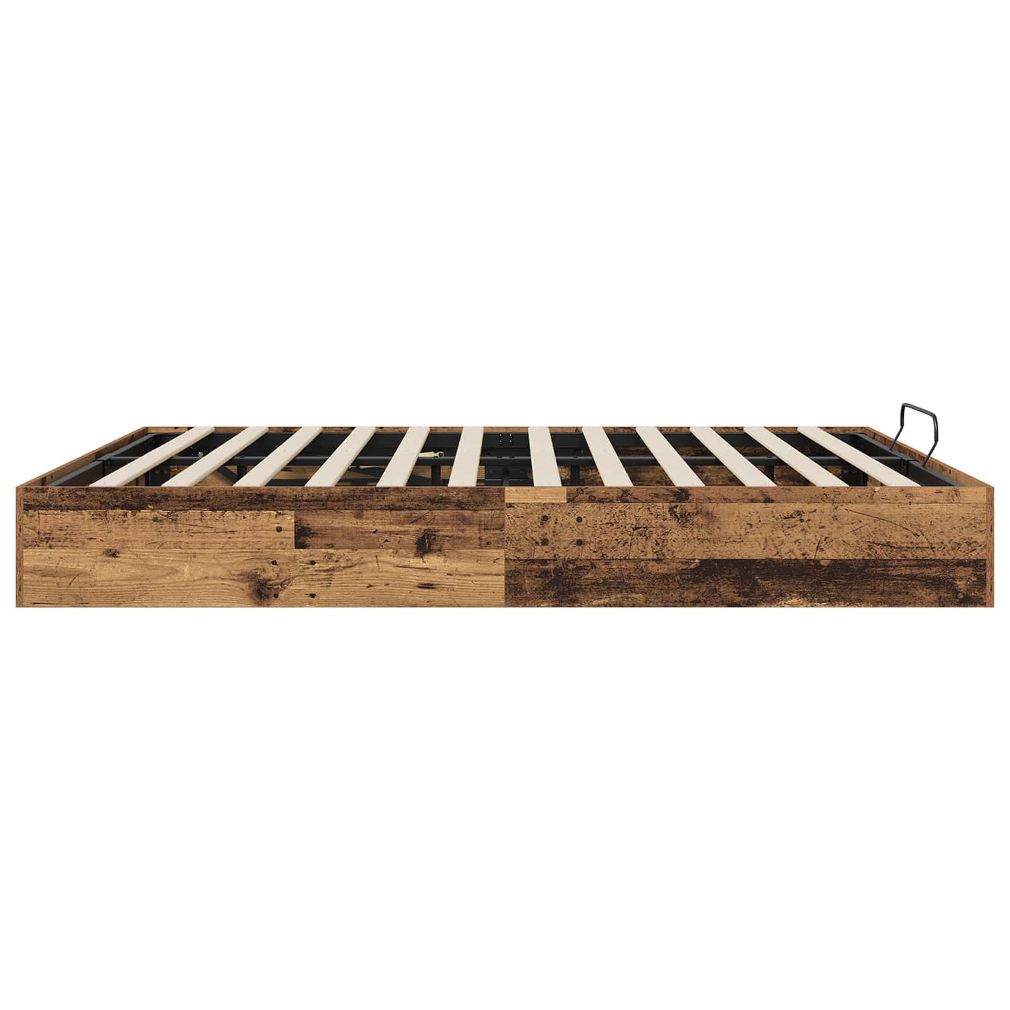 Ottoman Bedframe Oudhout 160 x 200 cm Geconstrueerd hout is nu te koop bij PeponiXL, paradijselijk wonen!