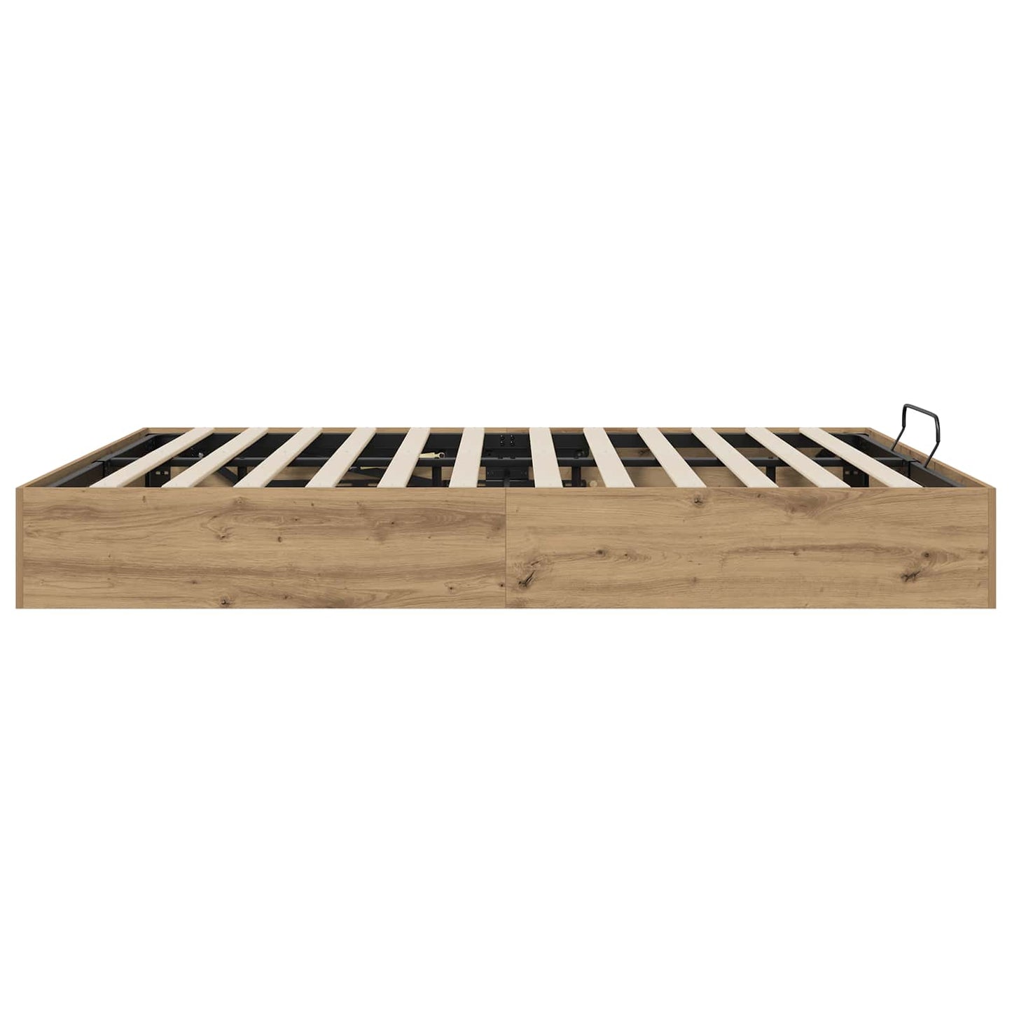 Ottoman Bedframe Ambachtelijk eiken 203 x 160 x 25 cm is nu te koop bij PeponiXL, paradijselijk wonen!