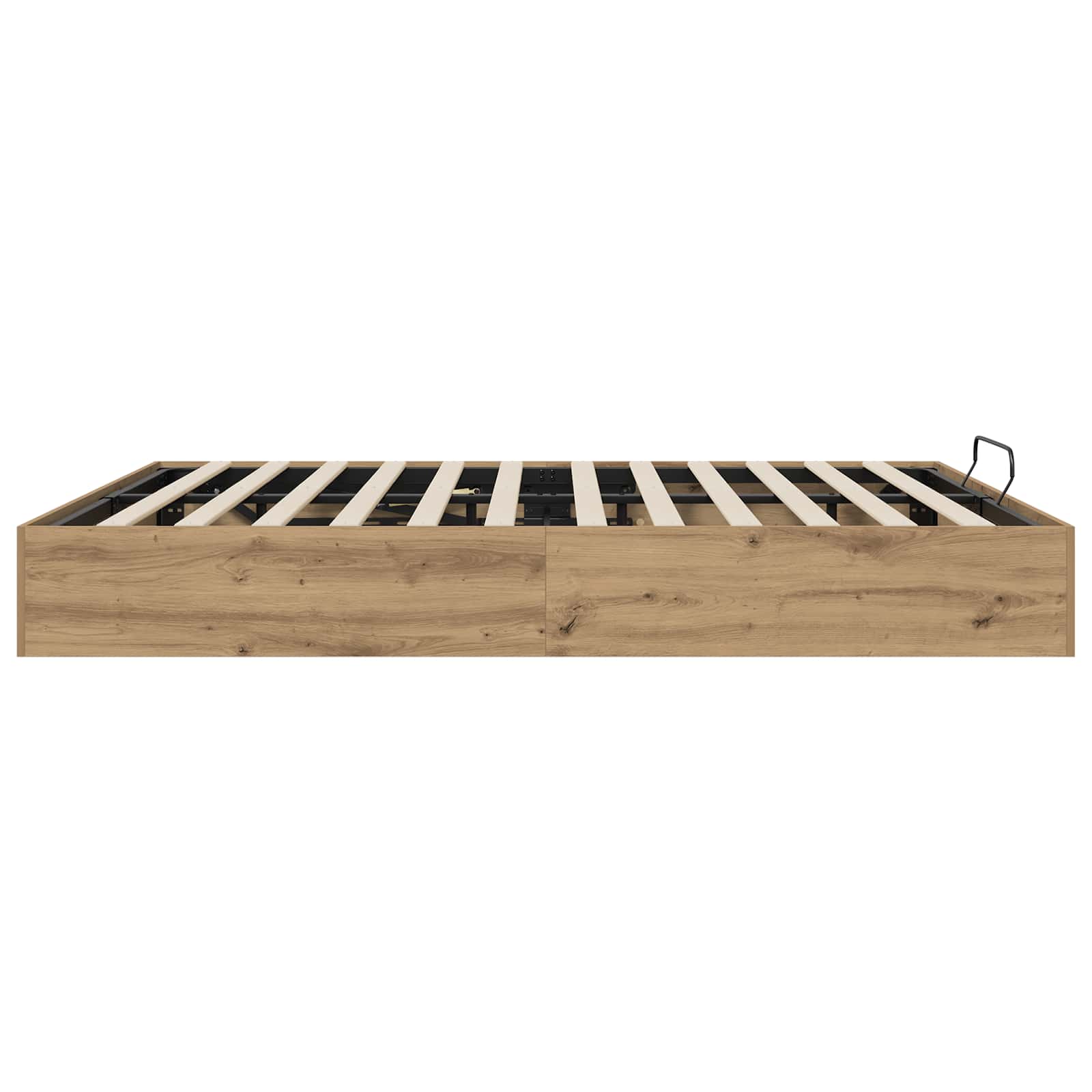 Ottoman Bedframe Ambachtelijk eiken 203 x 160 x 25 cm is nu te koop bij PeponiXL, paradijselijk wonen!