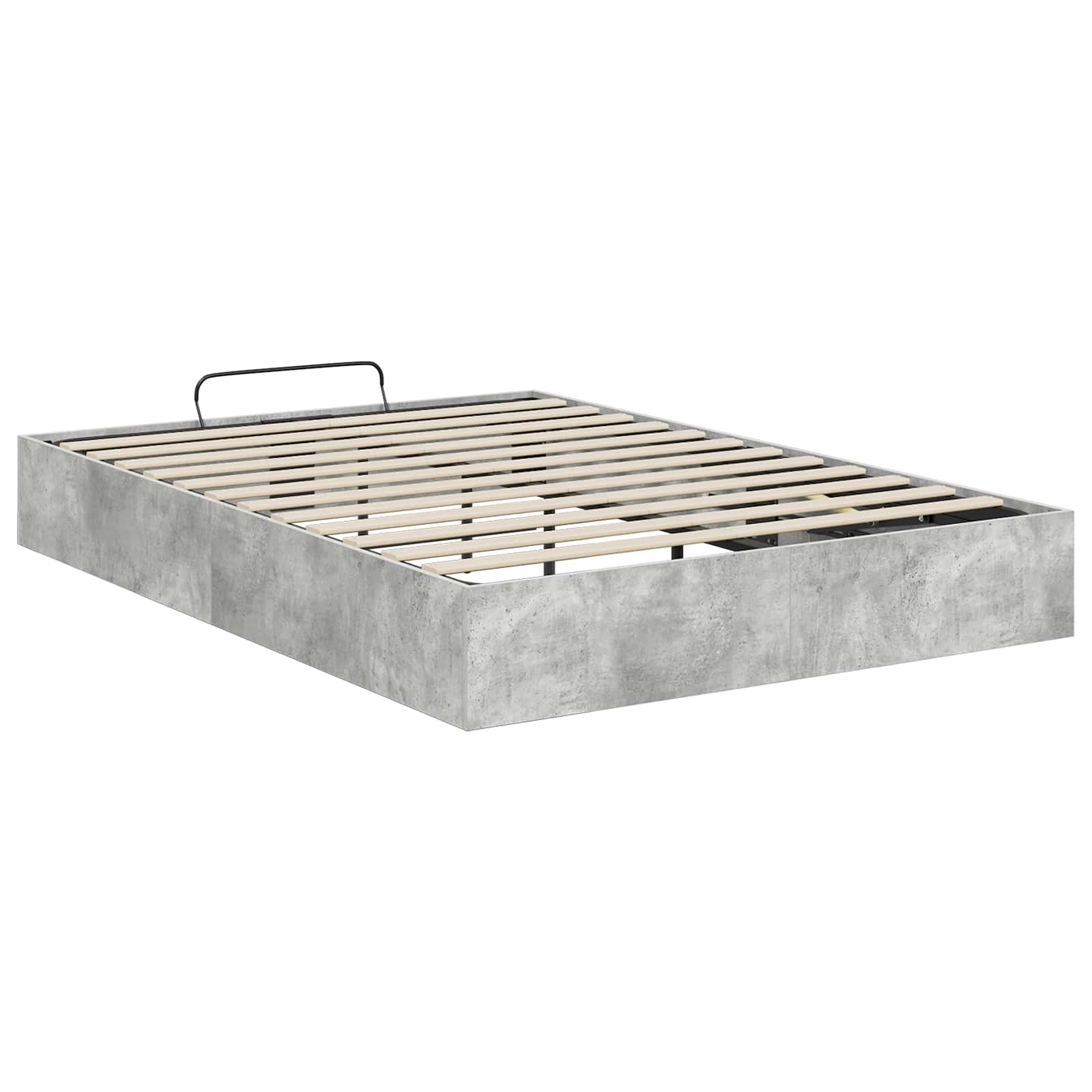 Ottoman Bedframe Beton Grijs 150 x 200 cm Geconstrueerd hout is nu te koop bij PeponiXL, paradijselijk wonen!