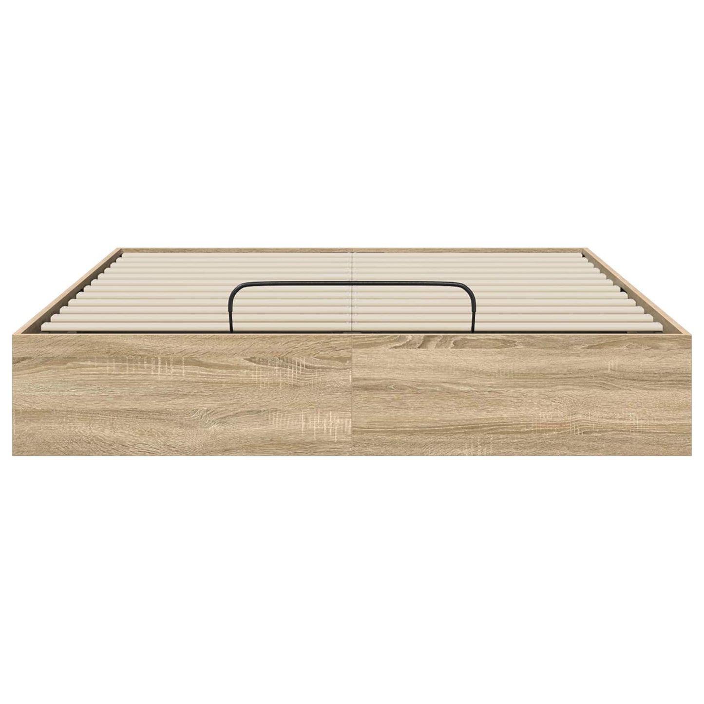 Ottoman Bedframe met opslag Sonoma Eiken 203 x 140 x 25 cm is nu te koop bij PeponiXL, paradijselijk wonen!