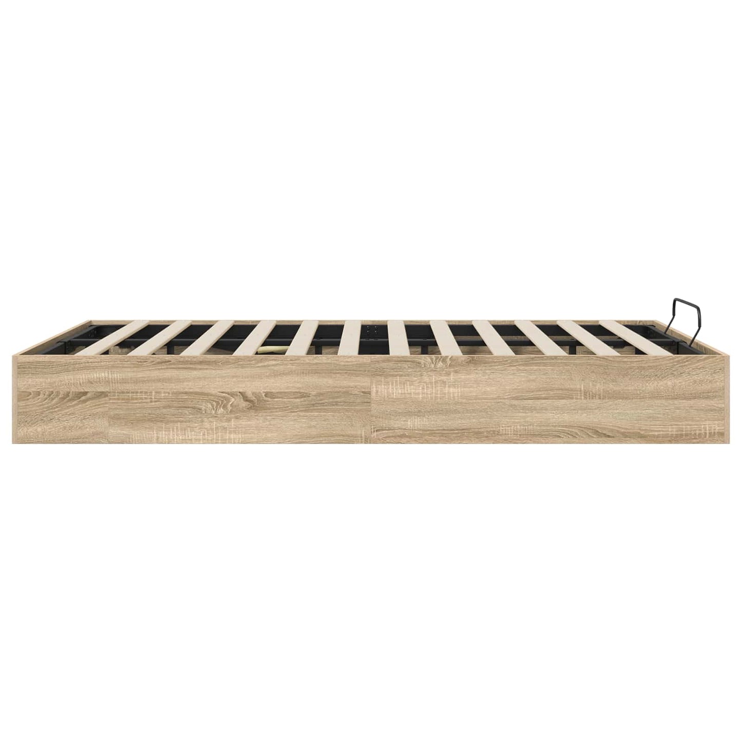 Ottoman Bedframe met opslag Sonoma Eiken 203 x 140 x 25 cm is nu te koop bij PeponiXL, paradijselijk wonen!