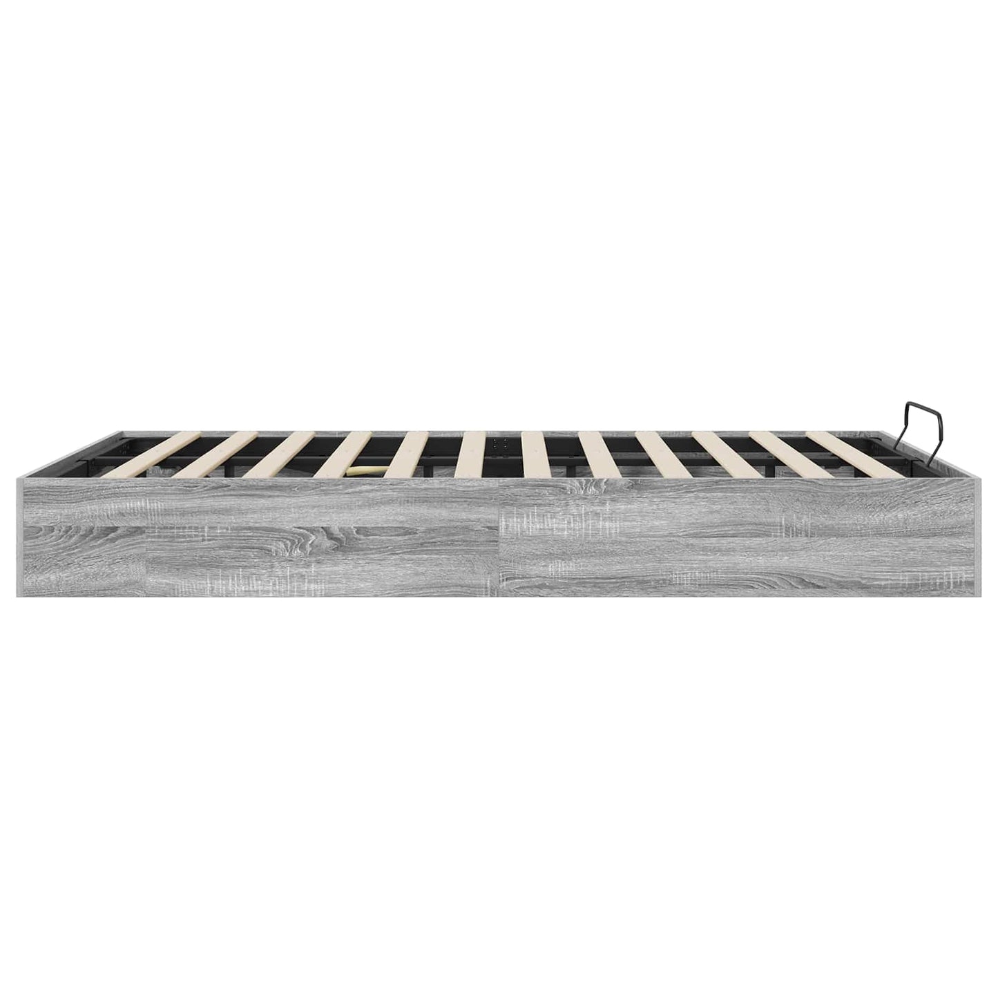Ottoman Bedframe met opslag Grijze Sonoma 203 x 140 x 25 cm is nu te koop bij PeponiXL, paradijselijk wonen!