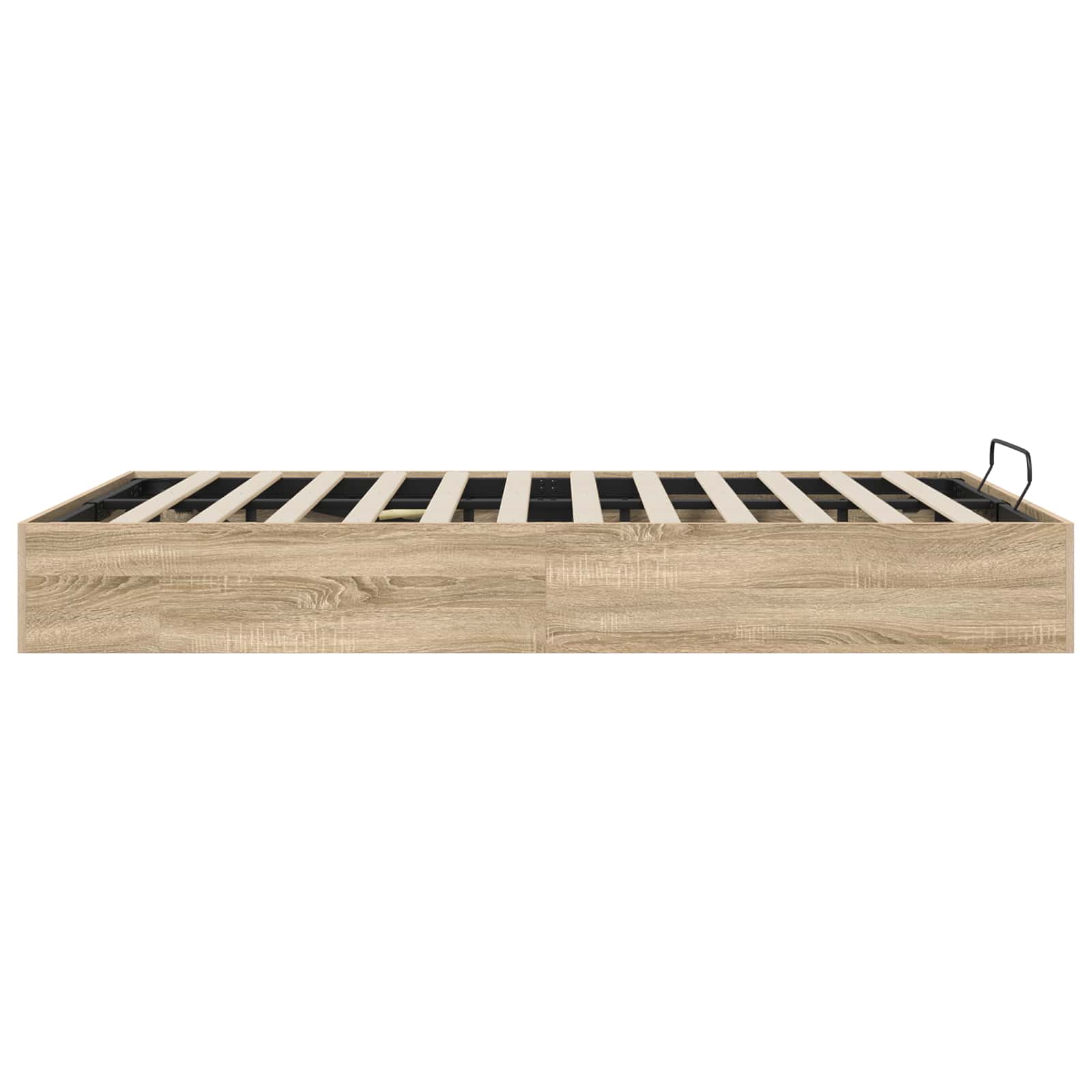 Ottoman Bedframe met opslag Sonoma Eiken 203 x 120 x 25 cm is nu te koop bij PeponiXL, paradijselijk wonen!