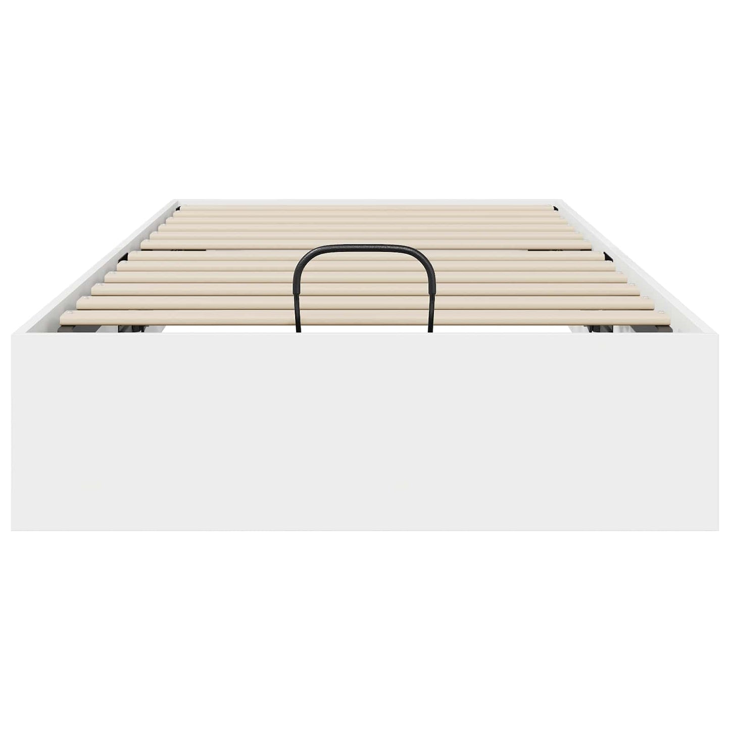 Ottoman Bedframe Wit 203 x 100 x 25 cm Geconstrueerd hout is nu te koop bij PeponiXL, paradijselijk wonen!