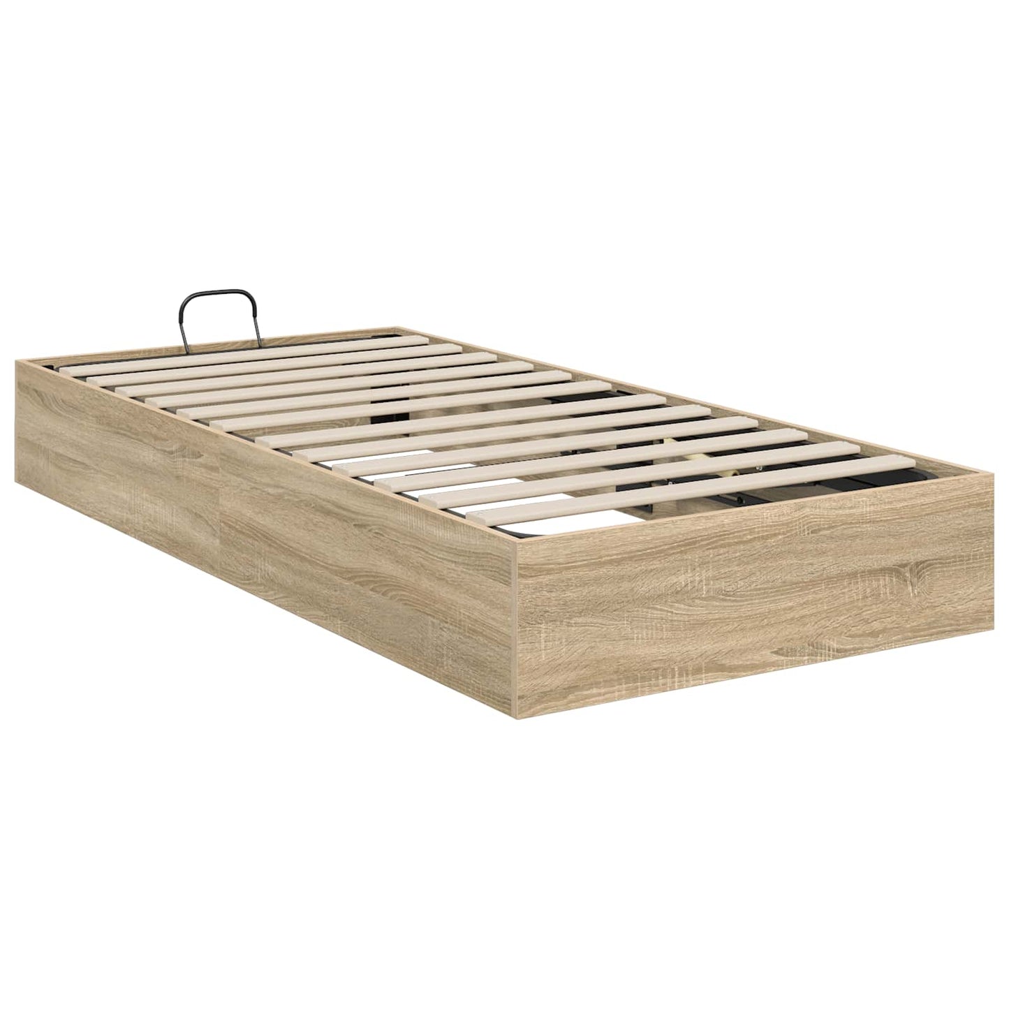 Ottoman Bedframe met opslag Sonoma Eiken 203 x 100 x 25 cm is nu te koop bij PeponiXL, paradijselijk wonen!