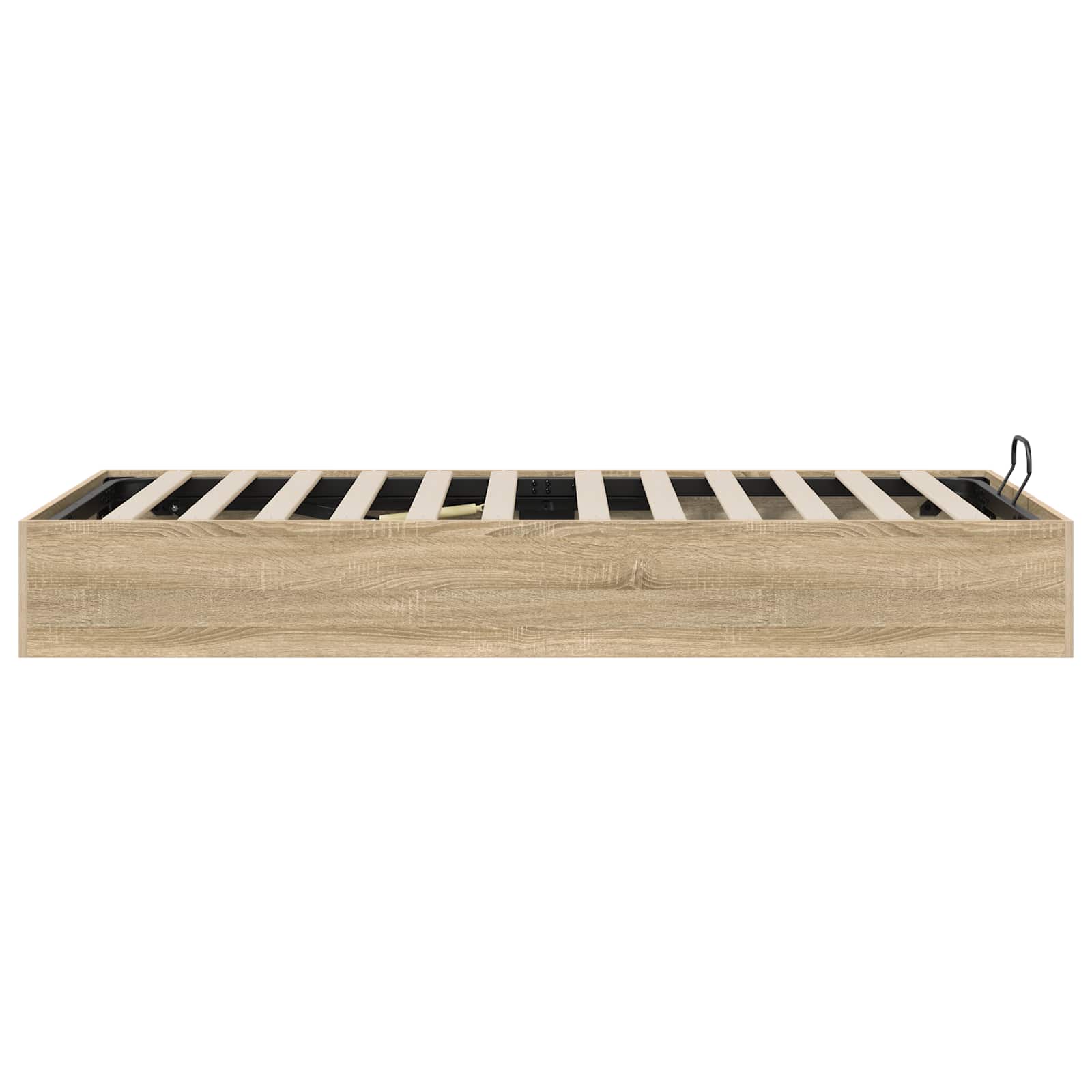 Ottoman Bedframe met opslag Sonoma Eiken 203 x 100 x 25 cm is nu te koop bij PeponiXL, paradijselijk wonen!