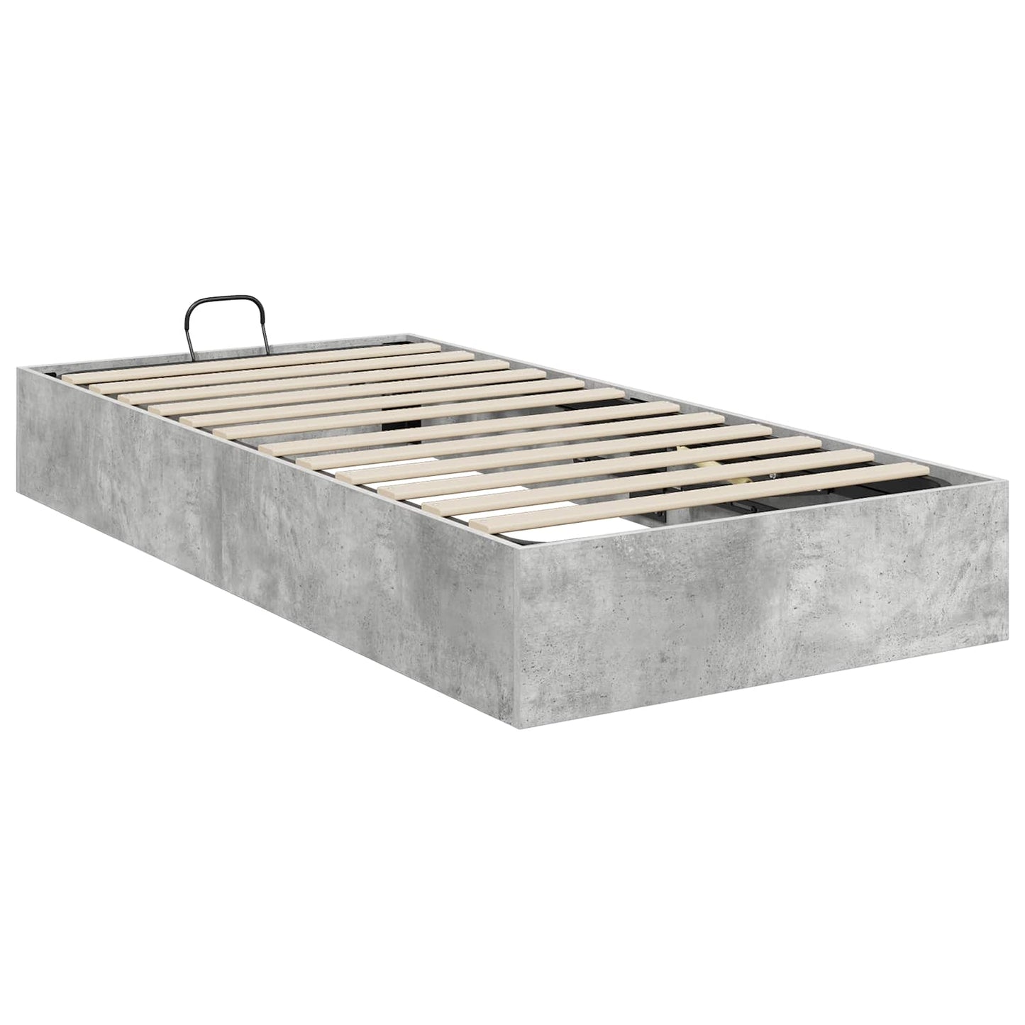 Ottoman Bedframe Beton Grijs 100 x 200 cm Geconstrueerd hout is nu te koop bij PeponiXL, paradijselijk wonen!