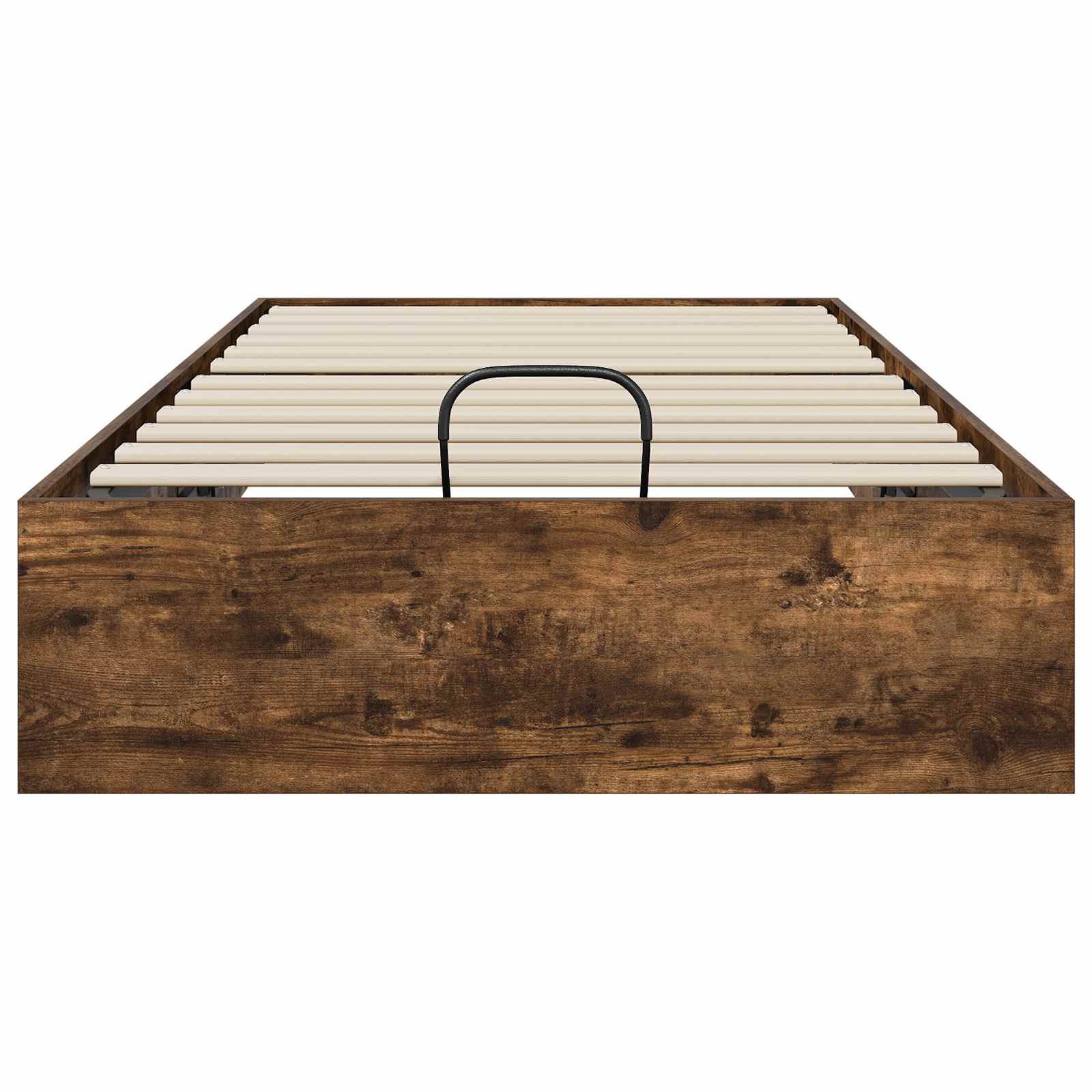 Ottoman Bedframe met opslag Gerookte Eik 203 x 100 x 25 cm is nu te koop bij PeponiXL, paradijselijk wonen!