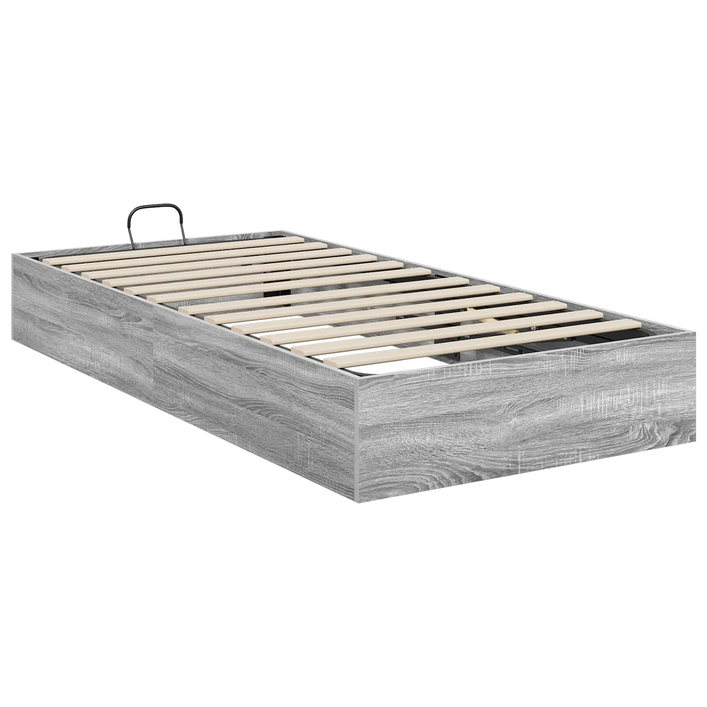Ottoman Bedframe met opslag Grijze Sonoma 203 x 100 x 25 cm is nu te koop bij PeponiXL, paradijselijk wonen!