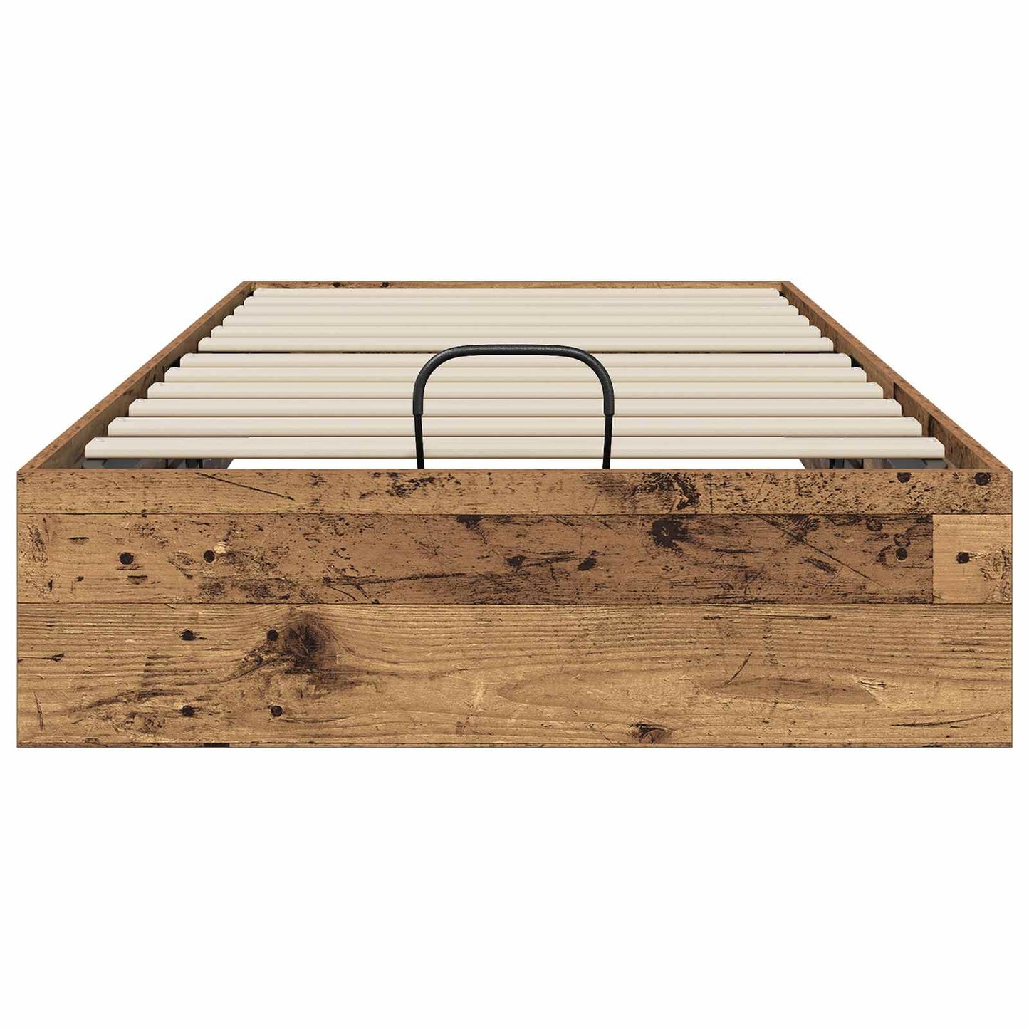 Ottoman Bedframe Oudhout 203 x 100 x 25 cm Geconstrueerd hout is nu te koop bij PeponiXL, paradijselijk wonen!