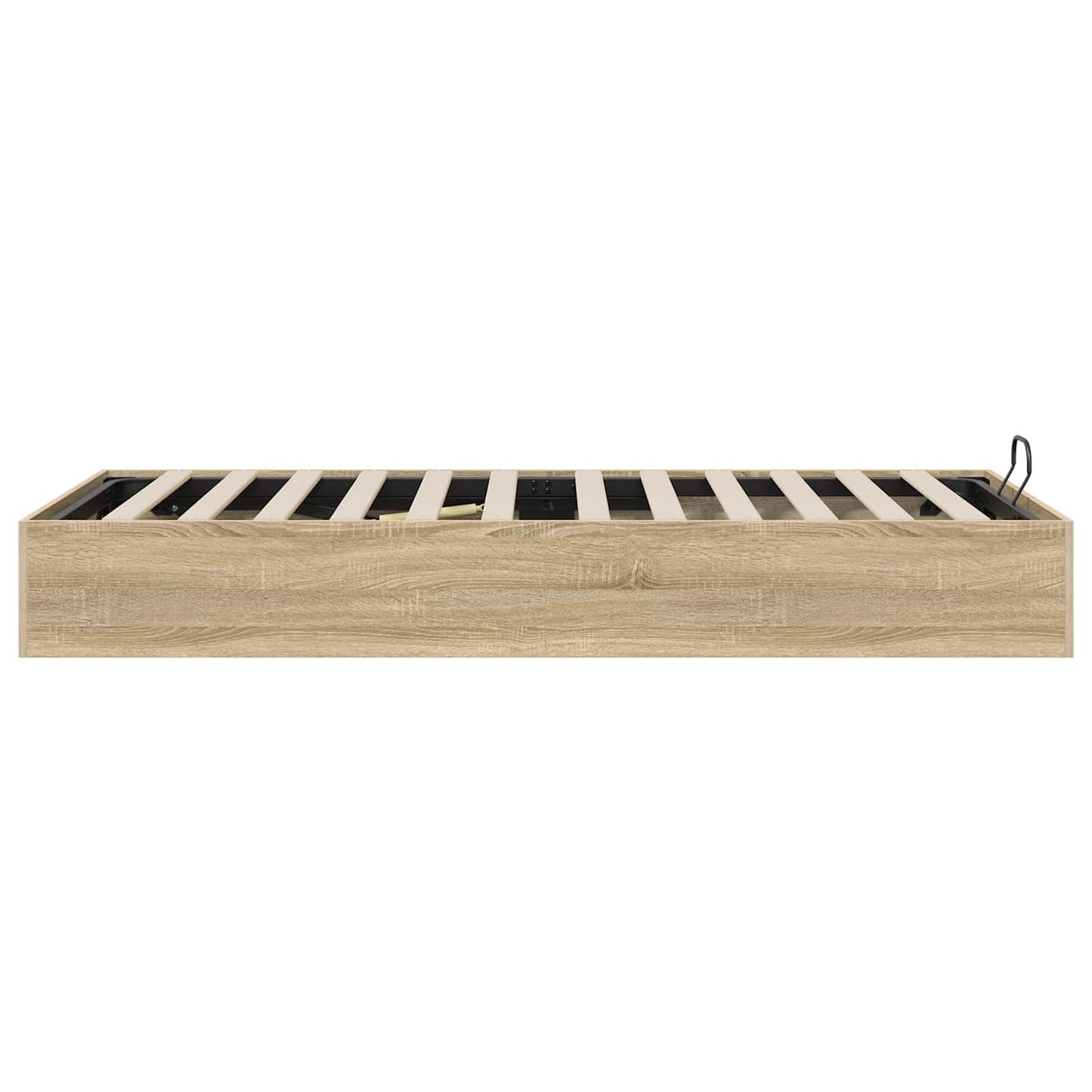 Ottoman Bedframe met opslag Sonoma Eiken 203 x 90 x 25 cm is nu te koop bij PeponiXL, paradijselijk wonen!