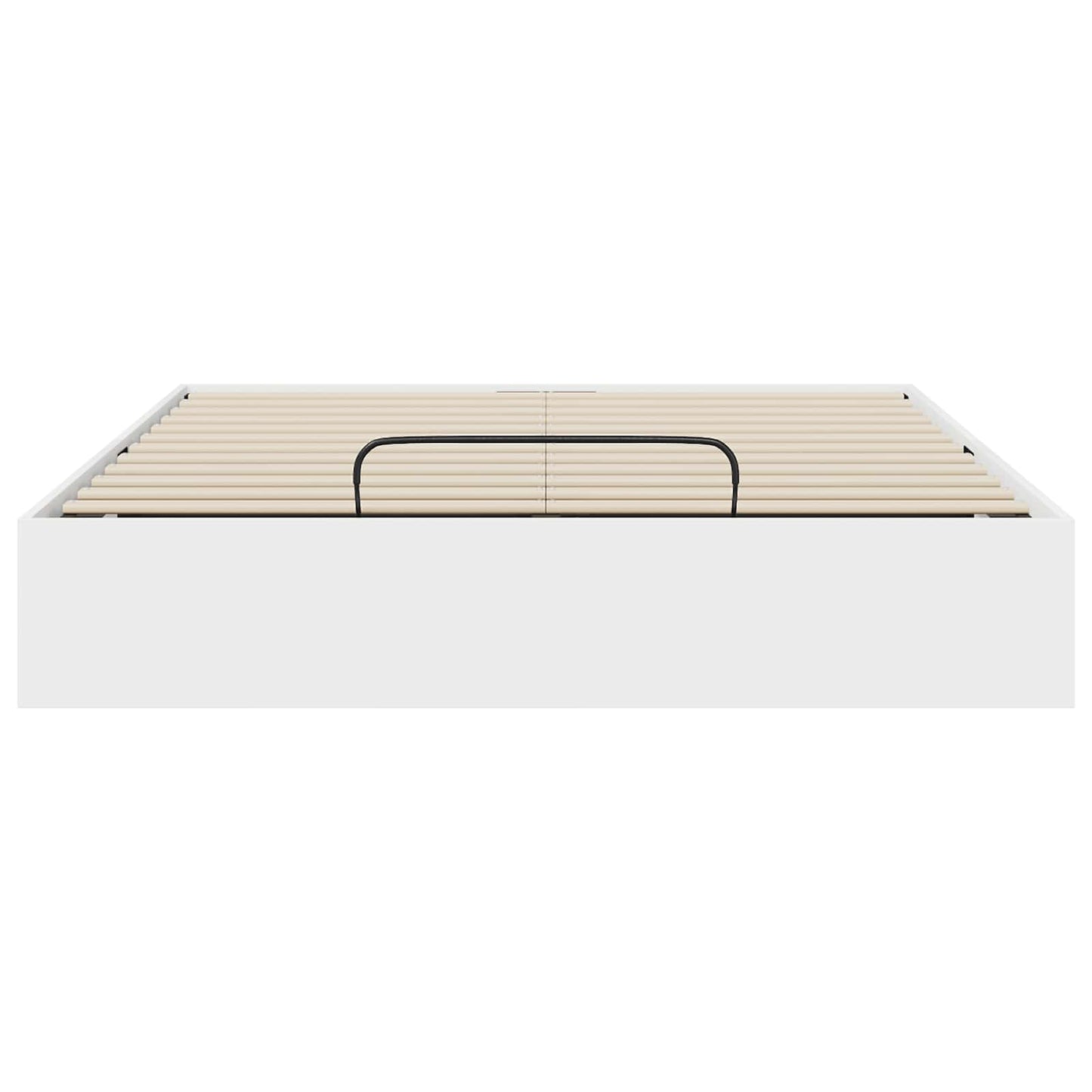 Ottoman Bedframe Wit 193 x 140 x 25 cm Geconstrueerd hout is nu te koop bij PeponiXL, paradijselijk wonen!