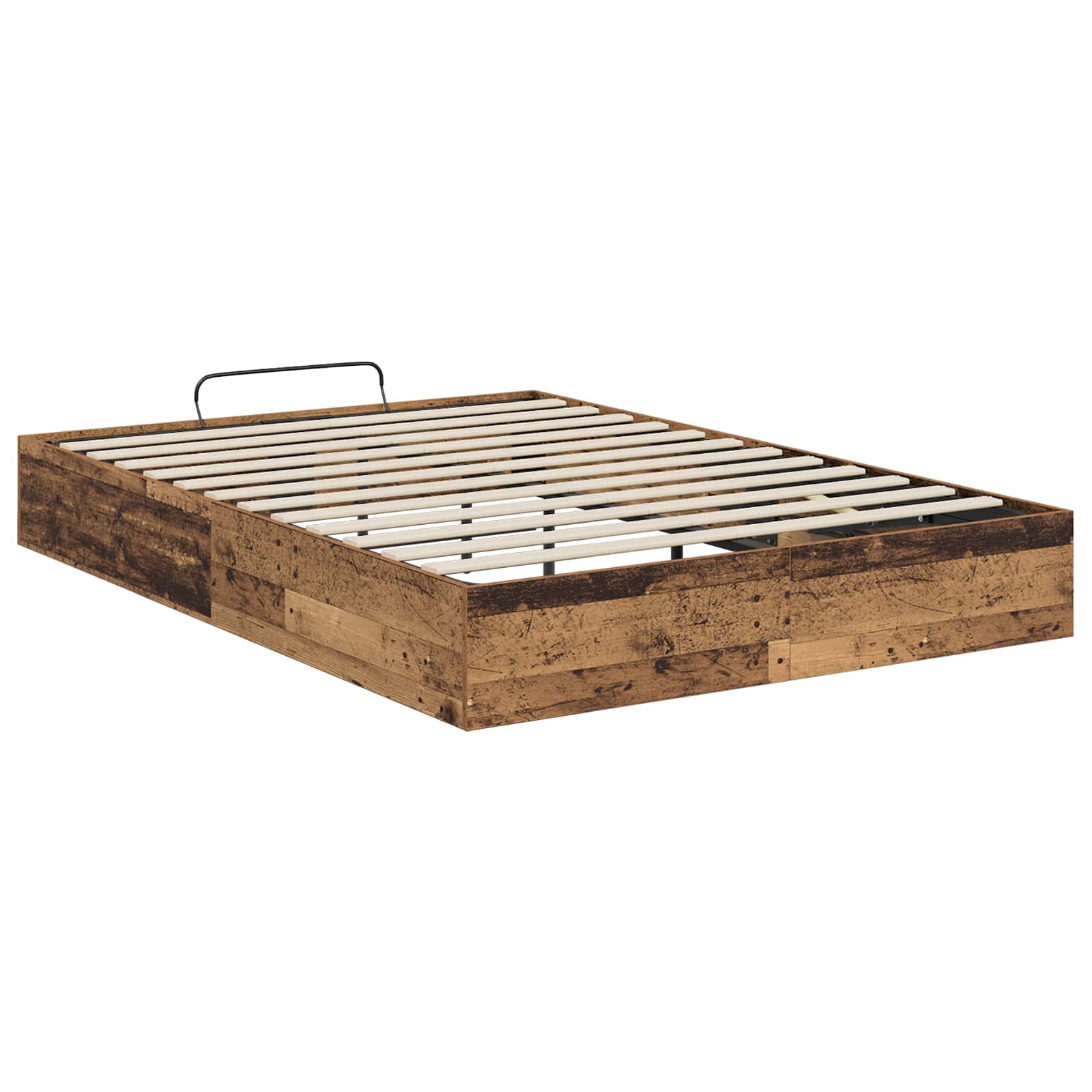 Ottoman Bedframe Oudhout 193 x 140 x 25 cm Geconstrueerd hout is nu te koop bij PeponiXL, paradijselijk wonen!