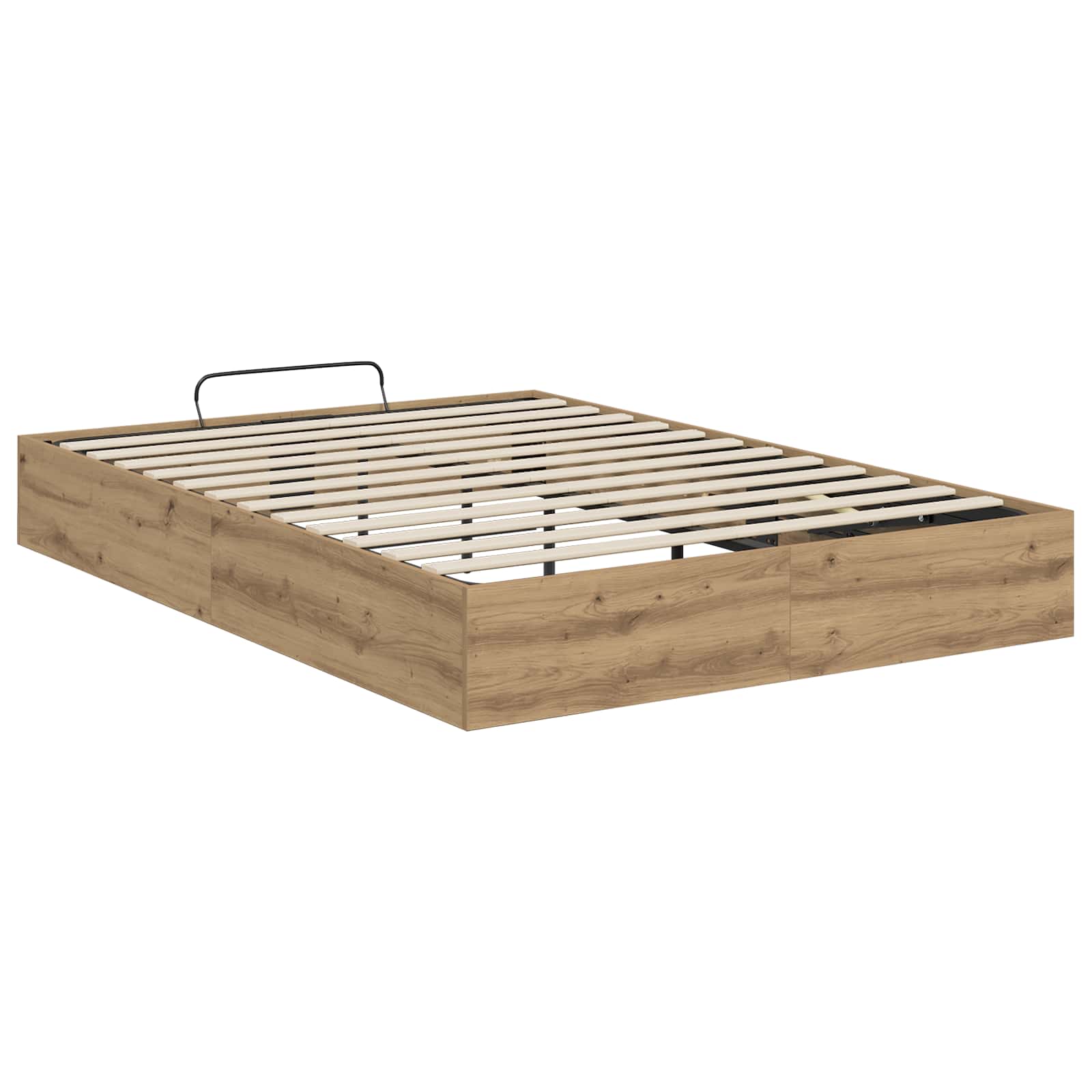 Ottoman Bedframe Artisan Eik 140 x 200 cm Geconstrueerd hout is nu te koop bij PeponiXL, paradijselijk wonen!