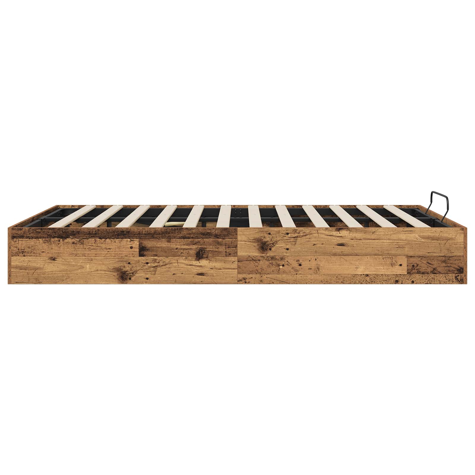 Ottoman Bedframe Oudhout 193 x 120 x 25 cm Geconstrueerd hout is nu te koop bij PeponiXL, paradijselijk wonen!