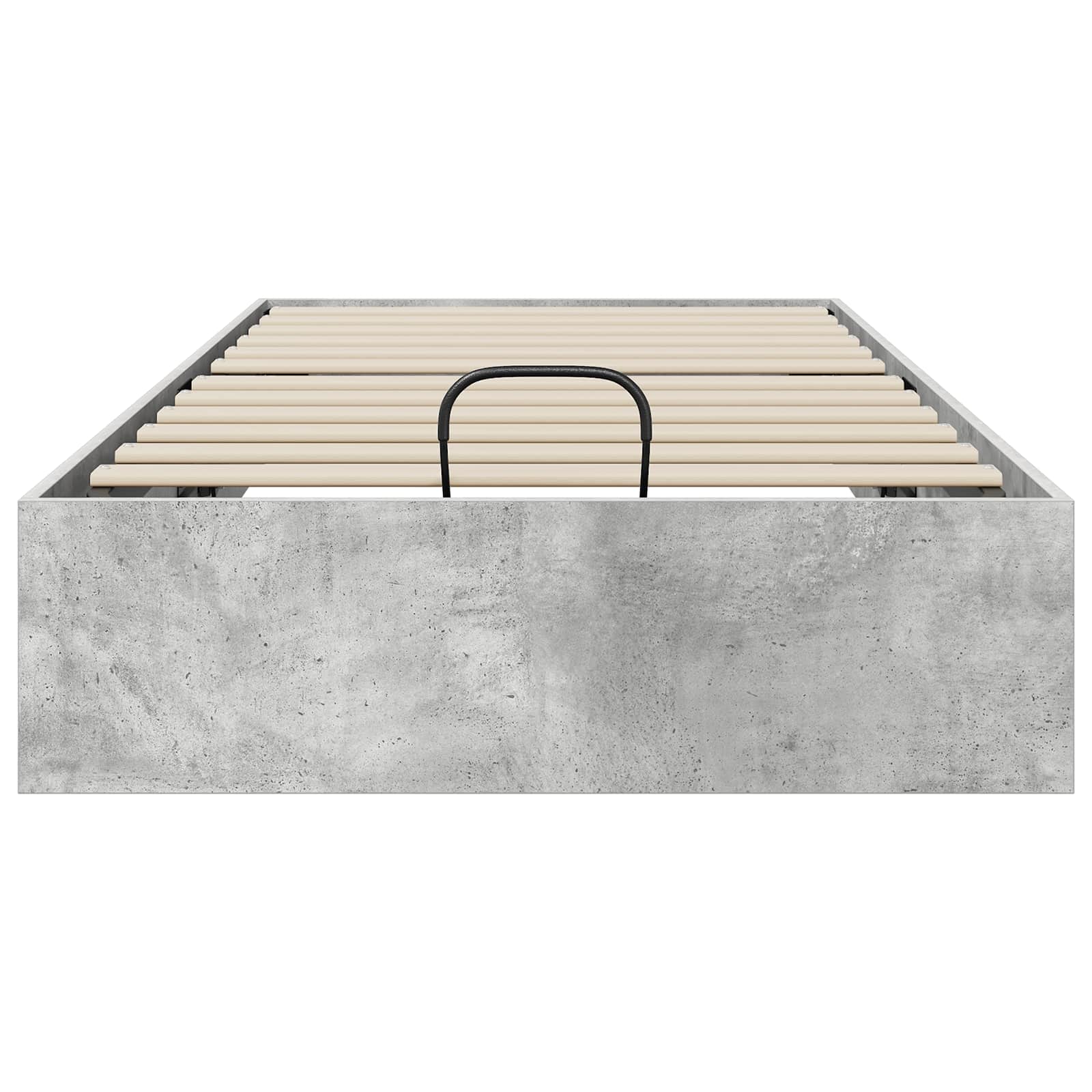 Ottoman Bedframe Beton Grijs 90 x 190 cm Geconstrueerd hout is nu te koop bij PeponiXL, paradijselijk wonen!