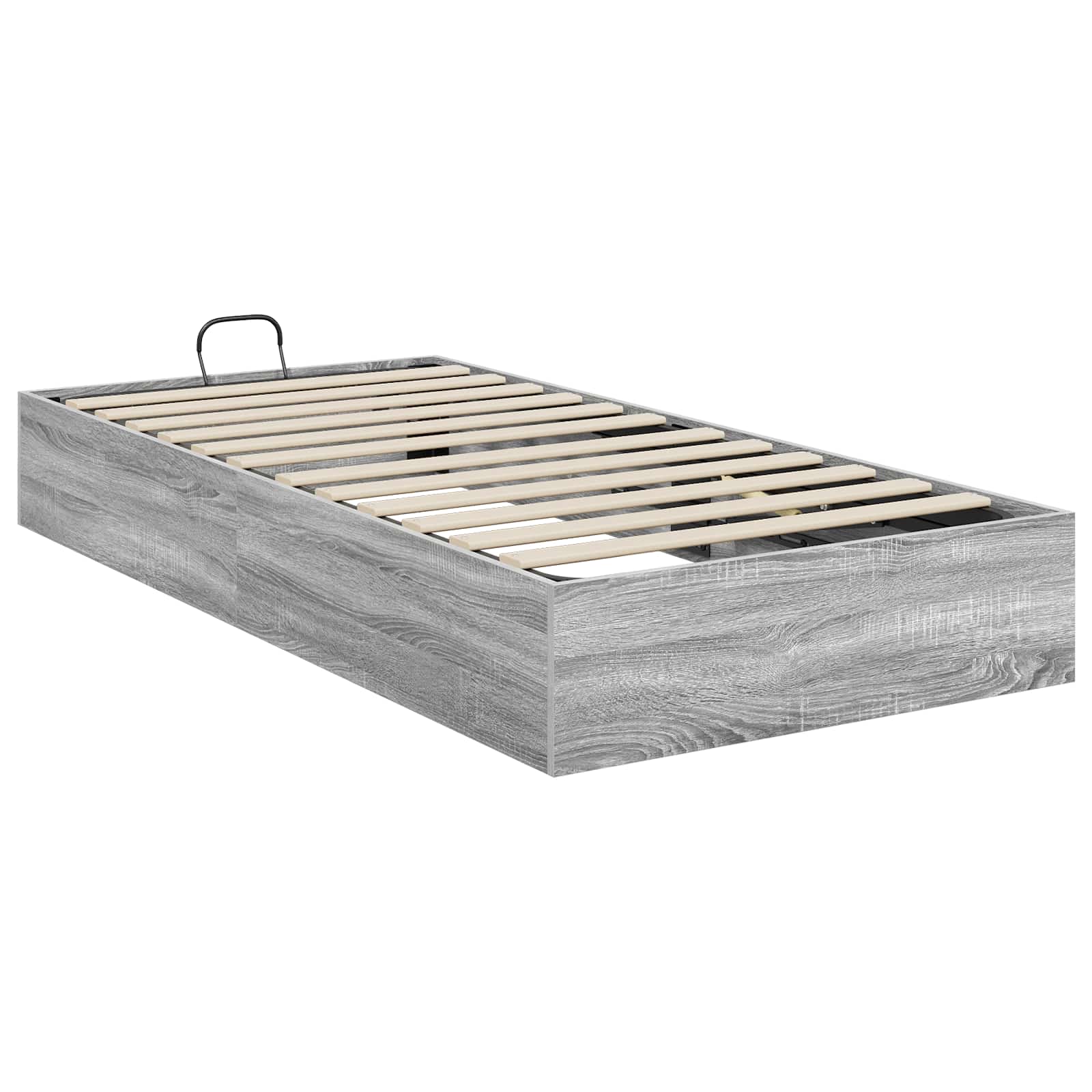 Ottoman Bedframe met opslag Grijze Sonoma 193 x 90 x 25 cm is nu te koop bij PeponiXL, paradijselijk wonen!