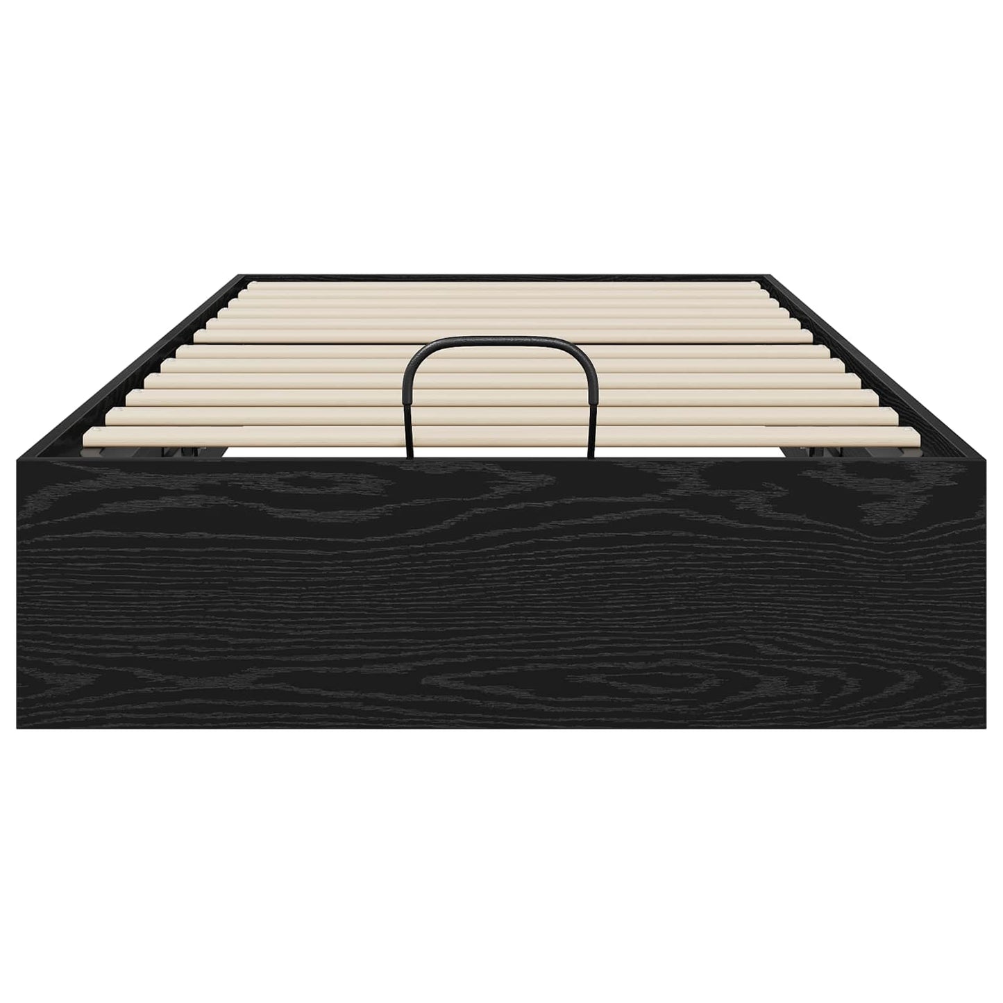 Ottoman Bedframe Zwarte Eik 75,5 x 190 cm Geconstrueerd hout is nu te koop bij PeponiXL, paradijselijk wonen!
