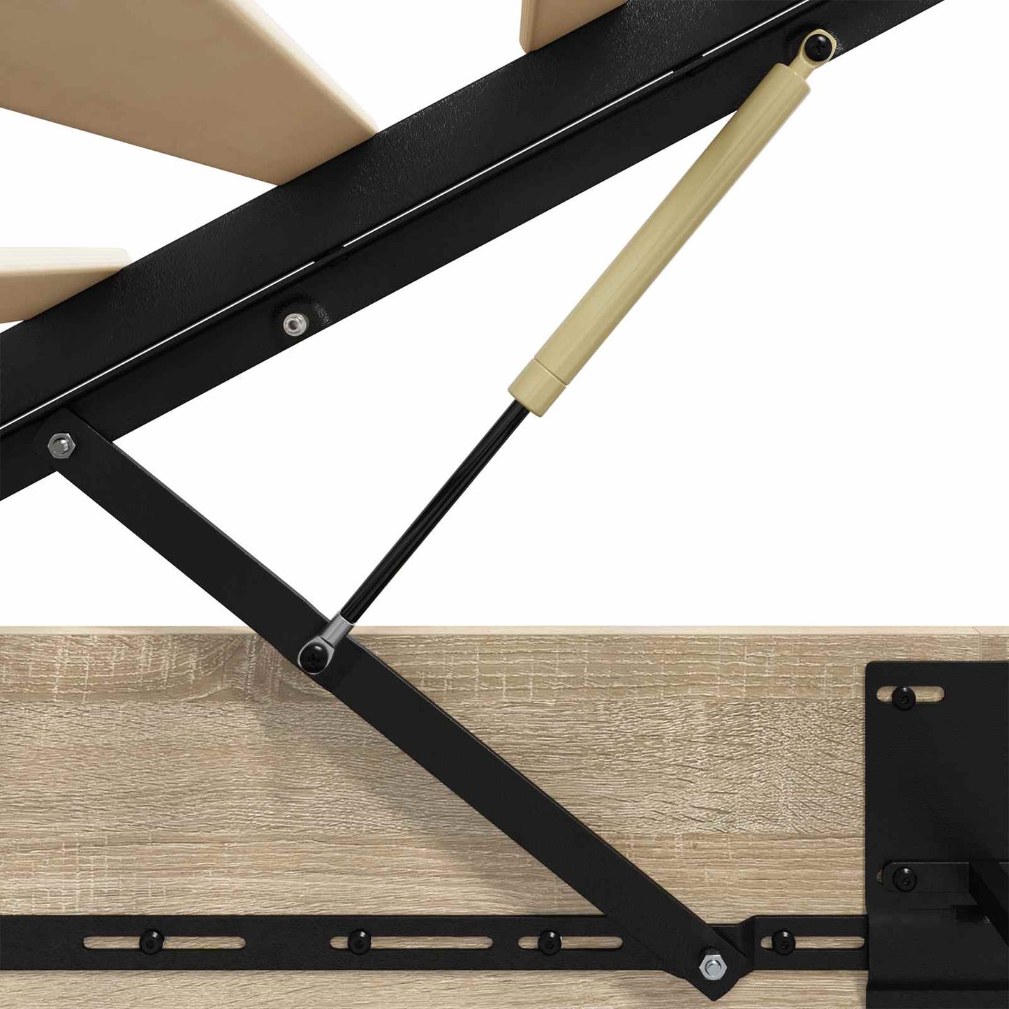 Ottoman Bedframe Sonoma Eiken 75,5 x 190 cm Geconstrueerd hout is nu te koop bij PeponiXL, paradijselijk wonen!