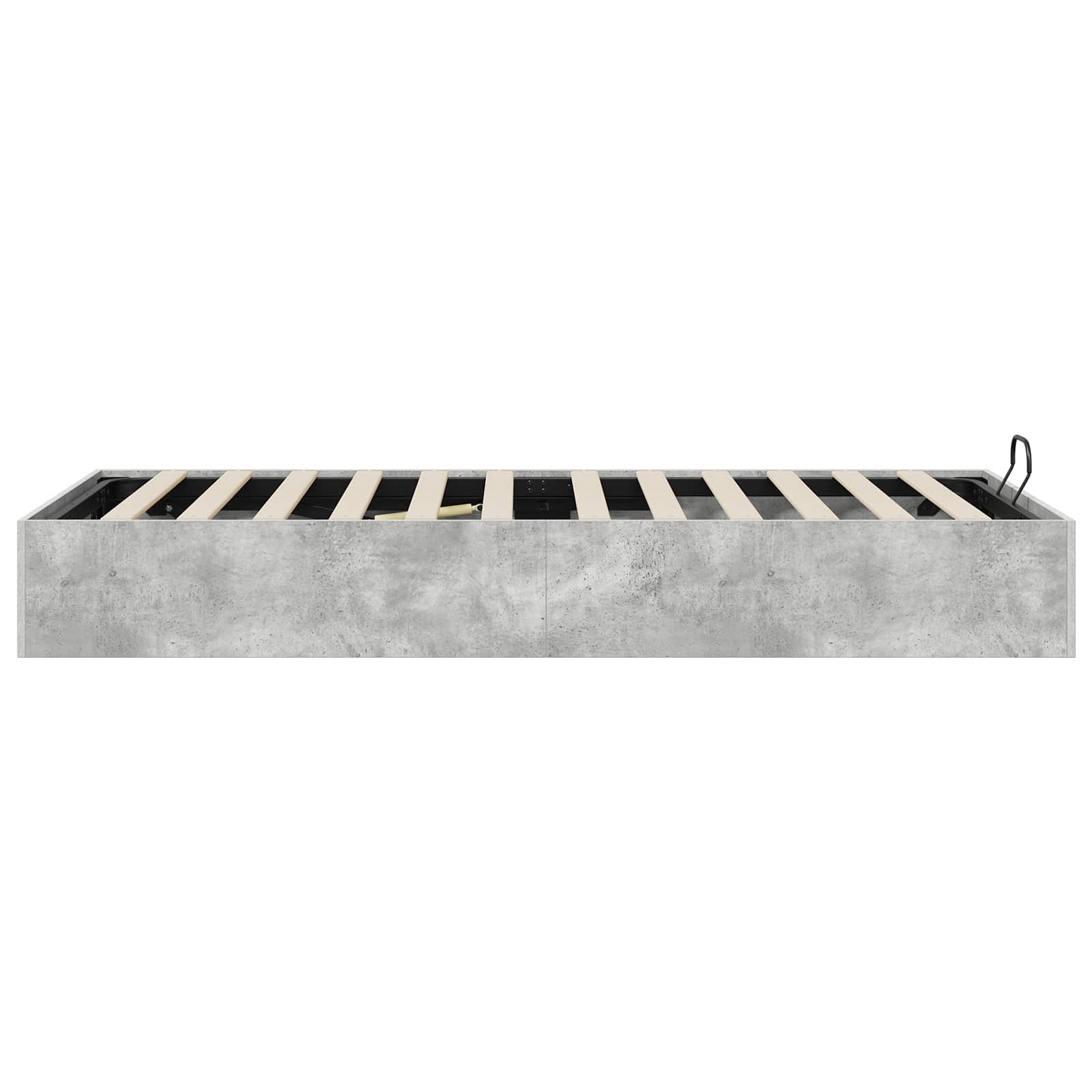 Ottoman Bedframe Beton Grijs 75,5 x 190 cm Geconstrueerd hout is nu te koop bij PeponiXL, paradijselijk wonen!