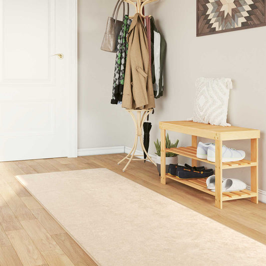 Vloerkleedloper MARSA Crème 80 x 300 cm Polyester en PVC is nu te koop bij PeponiXL, paradijselijk wonen!