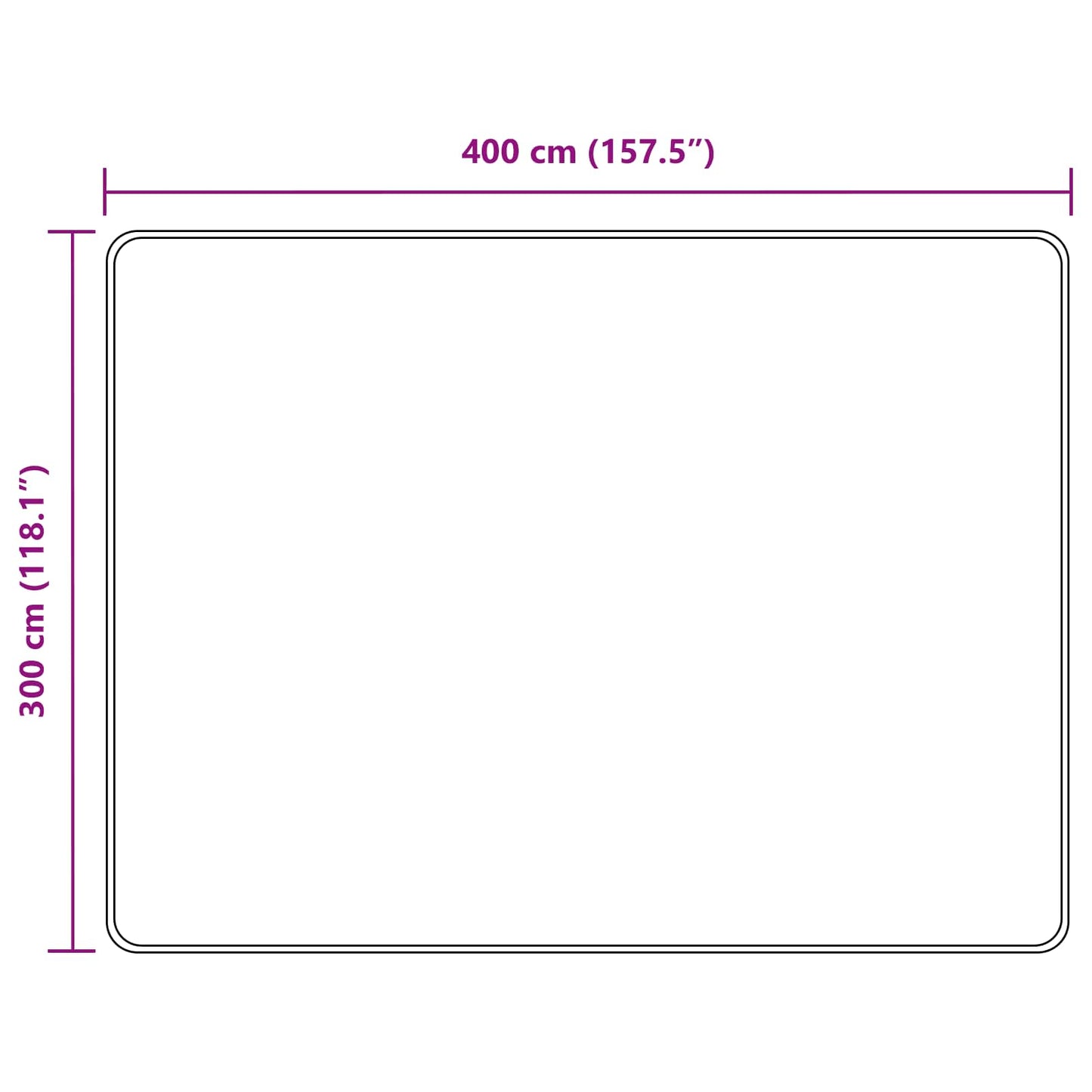 Vloerkleedloper MARSA Crème 400 × 300 cm Polyester en PVC is nu te koop bij PeponiXL, paradijselijk wonen!