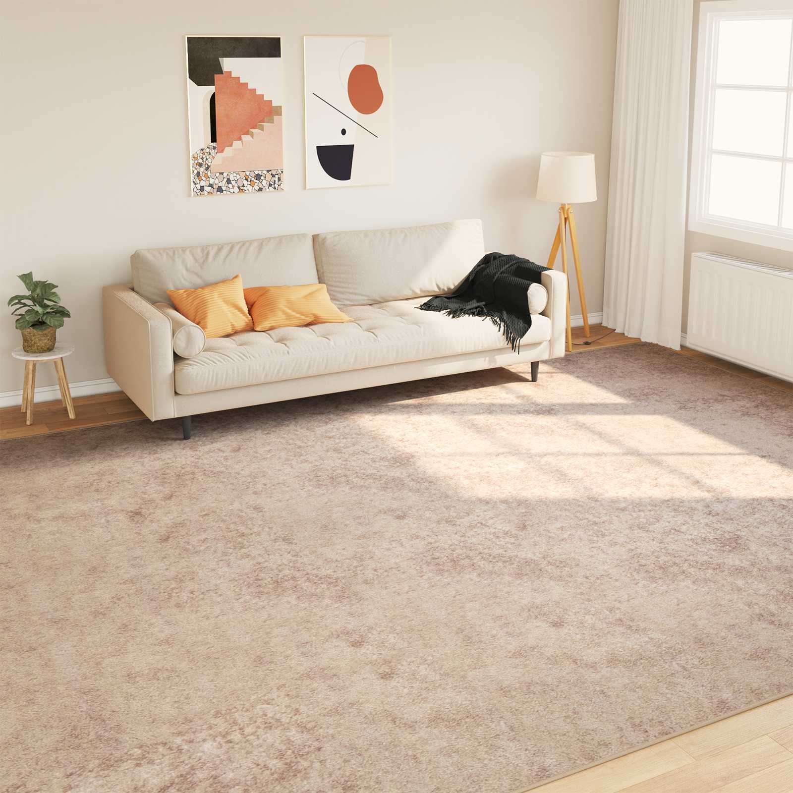 Vloerkleedloper MARSA Beige 300 x 400 cm Polyester en PVC is nu te koop bij PeponiXL, paradijselijk wonen!