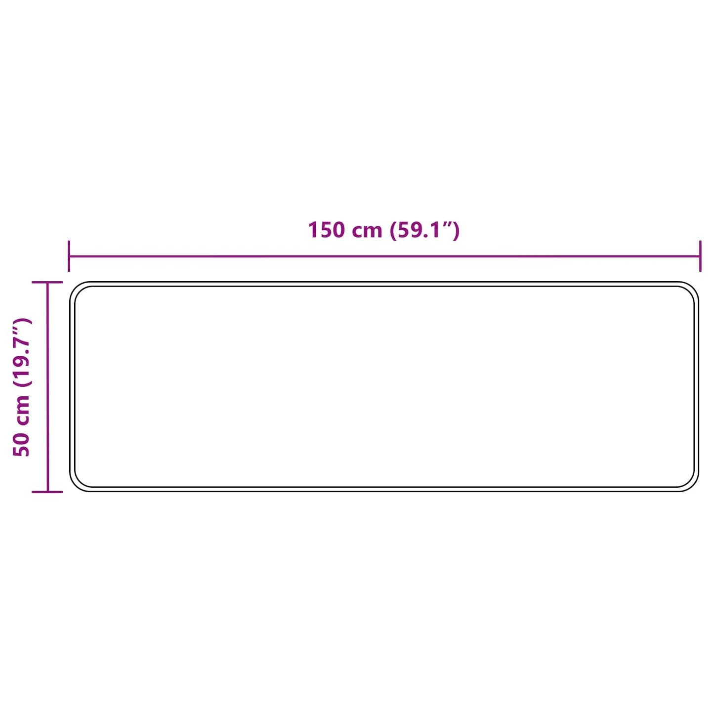 Vloerkleedloper MARSA Geel 50 x 150 cm Polyester en PVC is nu te koop bij PeponiXL, paradijselijk wonen!