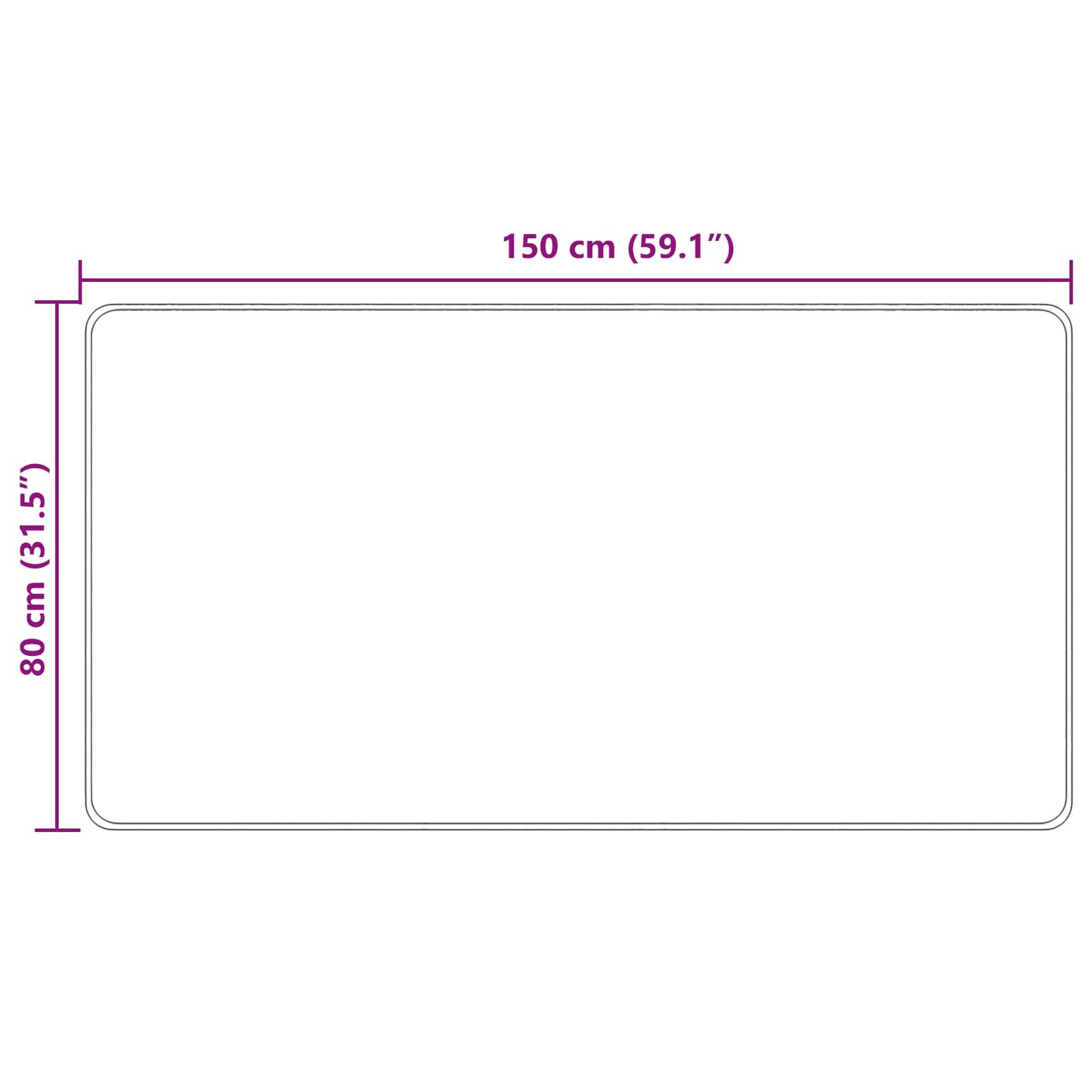 Vloerkleedloper MARSA Geel 80 x 150 cm Polyester en PVC is nu te koop bij PeponiXL, paradijselijk wonen!