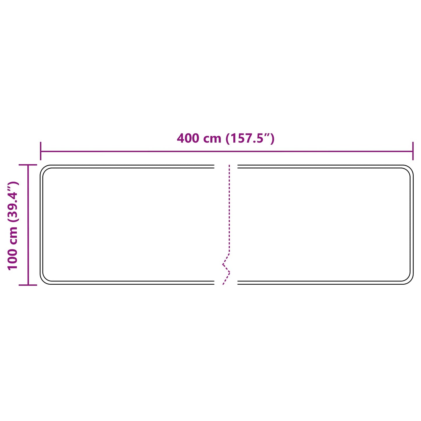 Vloerkleedloper MARSA Geel 100 x 400 cm Polyester en PVC is nu te koop bij PeponiXL, paradijselijk wonen!